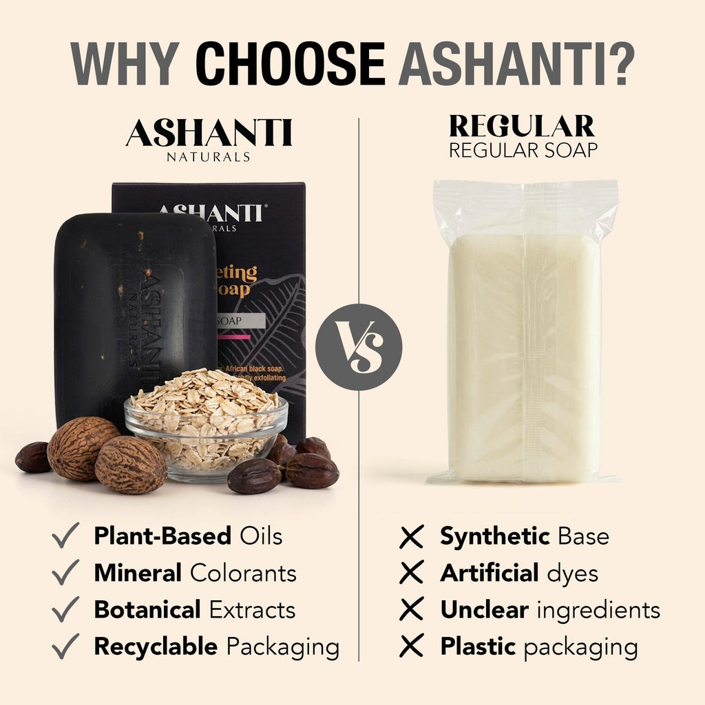 Exfoliating Black Soap Bar AshantiNaturals
