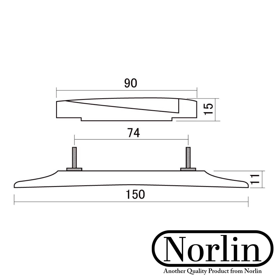 Archtop Slanted Ebony Bridge for Gibson® & Epiphone® Guitars Randy's LLC