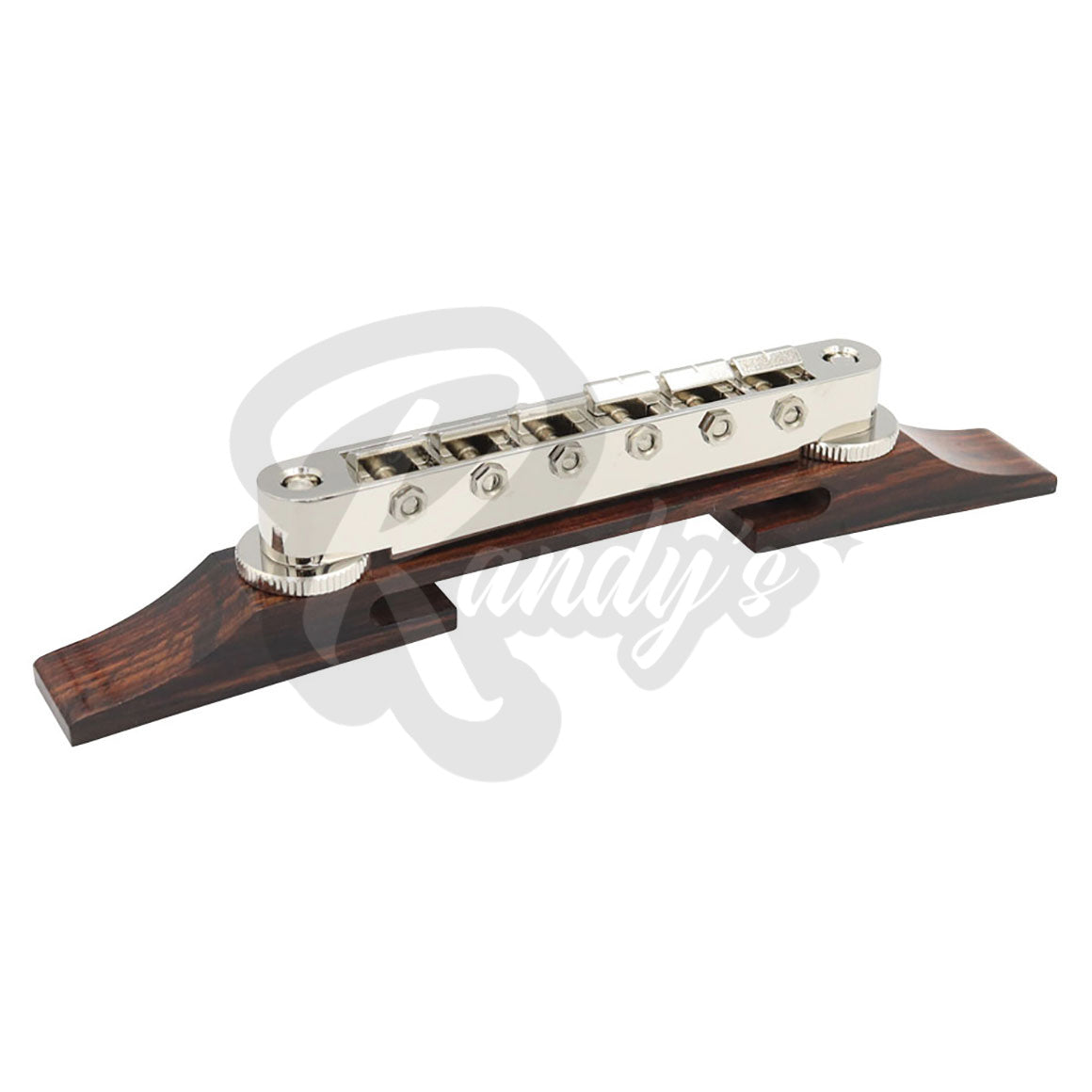 GE104B Nashville Tune-O-Matic Bridge w/ Archtop Rosewood Base - Fits Gibson® & Epiphone® Randy's LLC