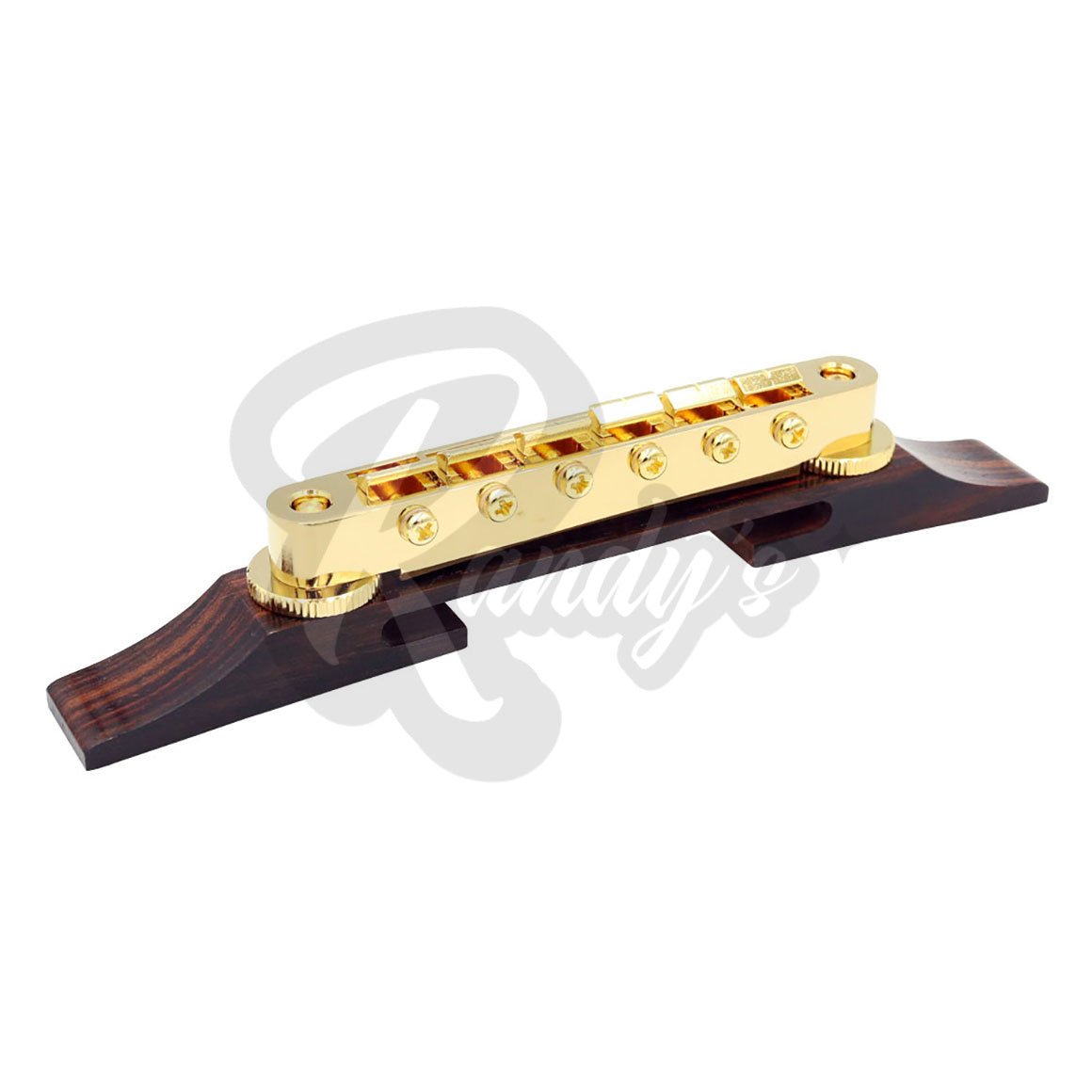 GE104B Nashville Tune-O-Matic Bridge w/ Archtop Rosewood Base - Fits Gibson® & Epiphone® Randy's LLC