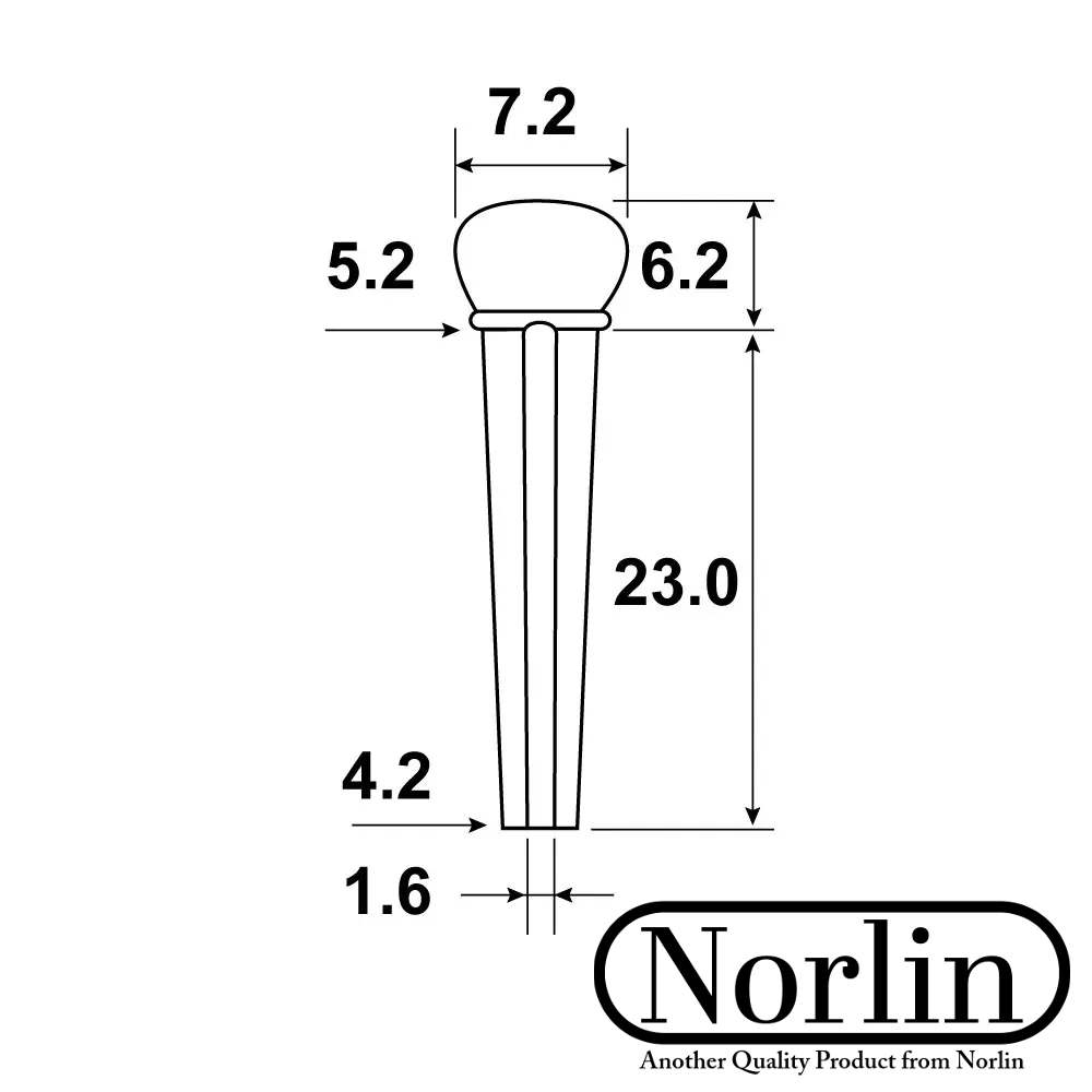Bone Bridge Pins for Gibson® Acoustic Guitars (6-Pack) Randy's LLC