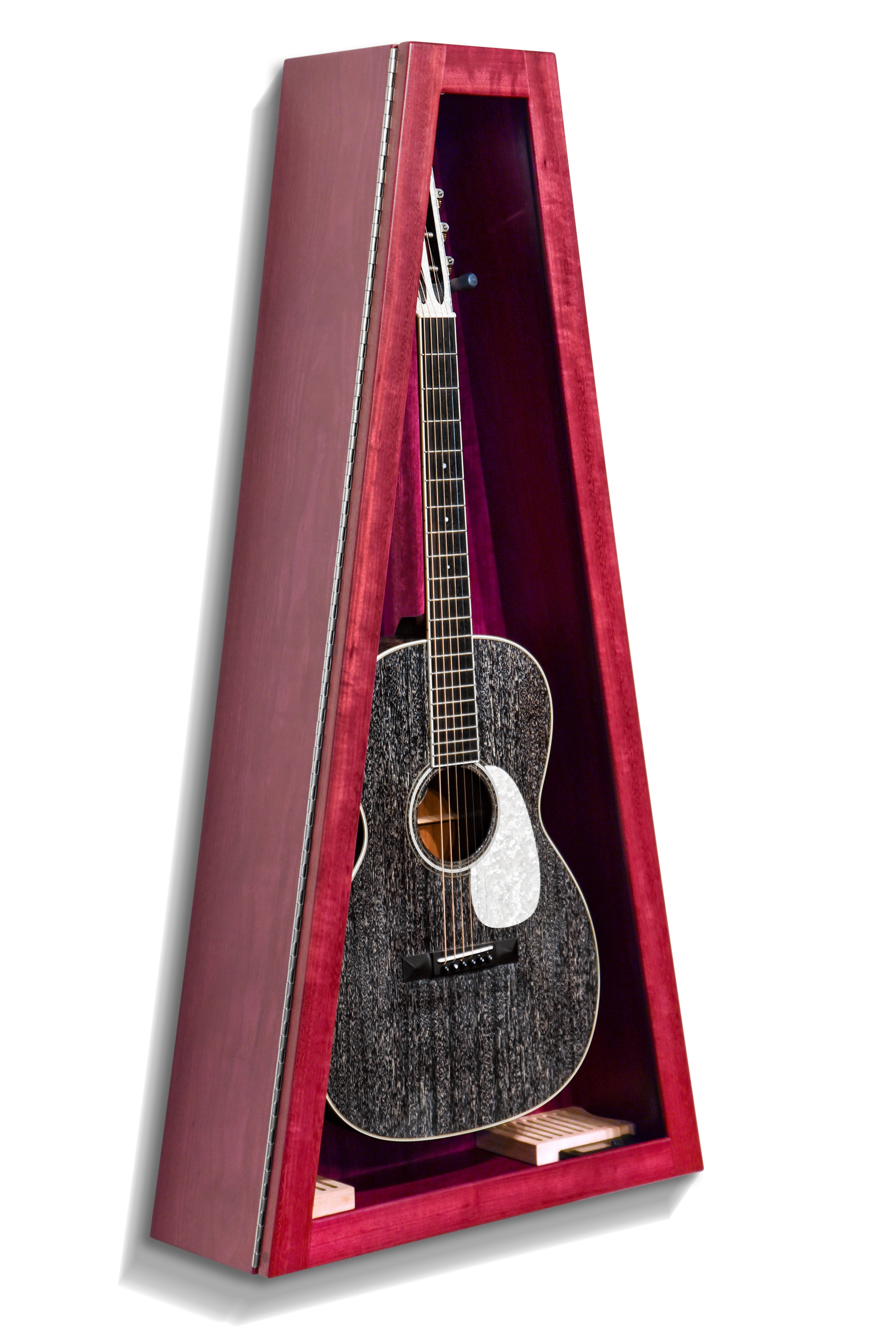 ClimaCase Triangle Humidor - Purpleheart Acoustic Remedy Cases