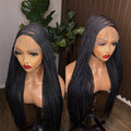 Zigzag front knotless braided wig HOL stores