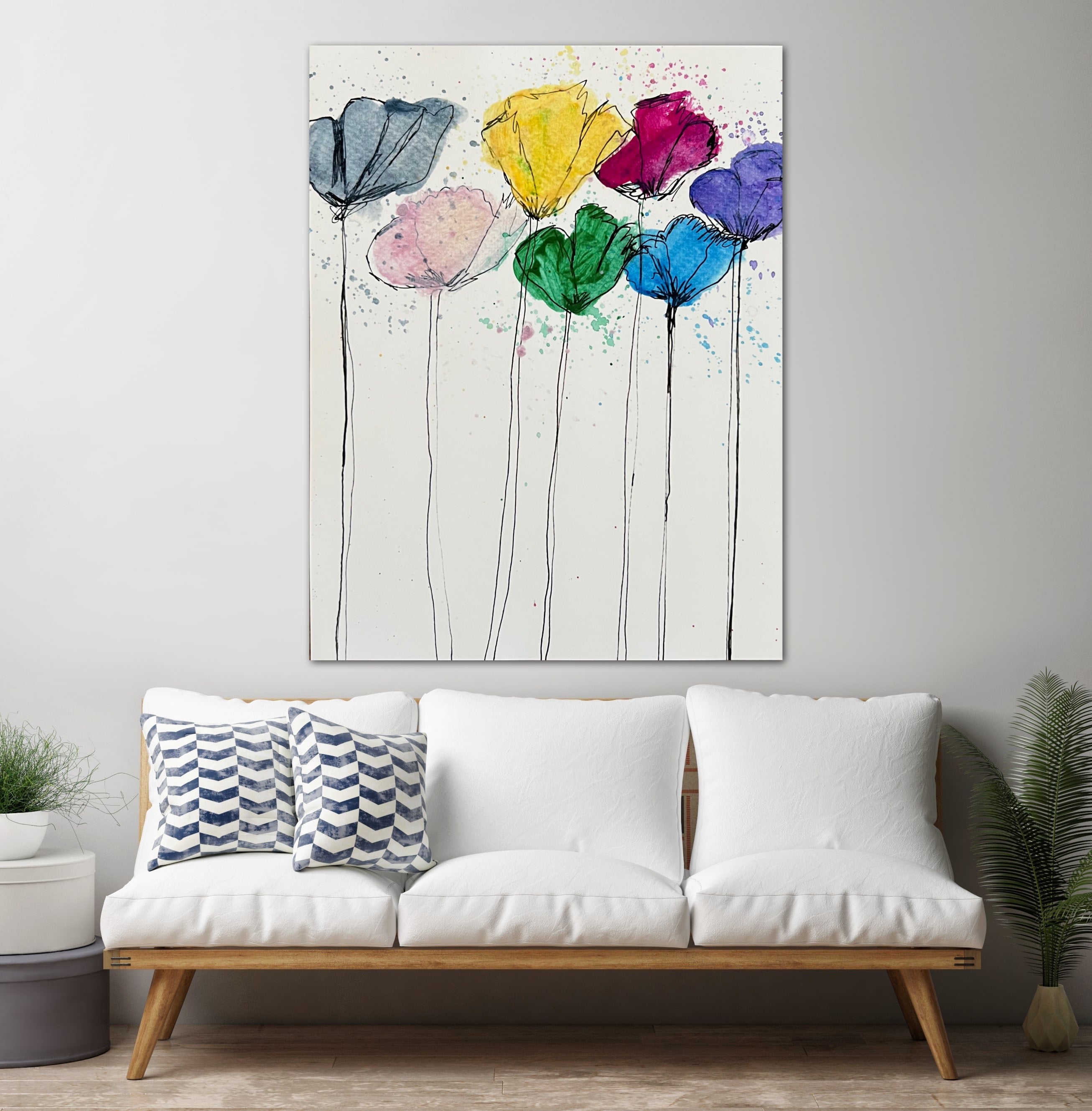 7 flowers - Art Prints Vichy's Art