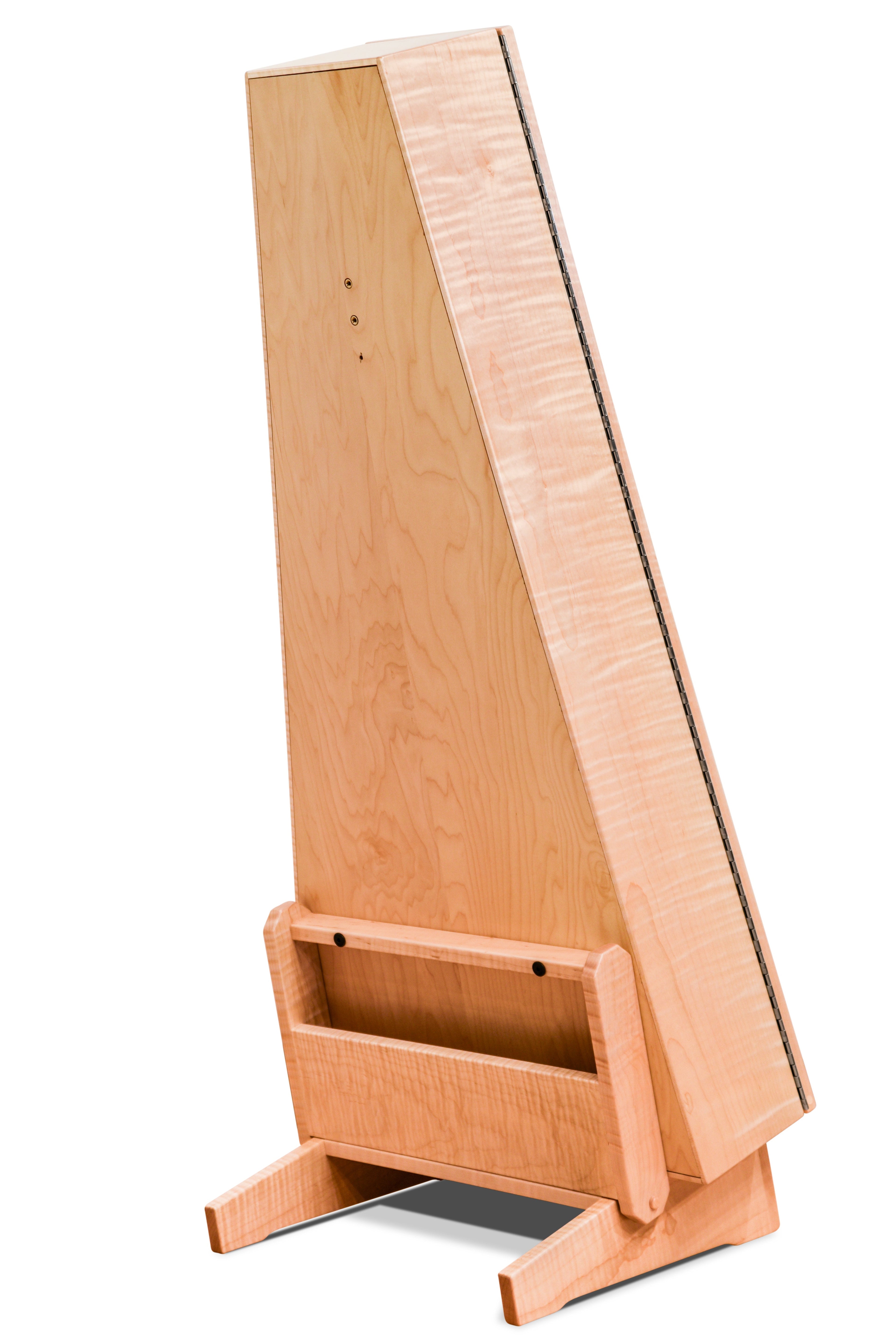 ClimaStand Triangle Humidor with Base - Flamed Maple Acoustic Remedy Cases