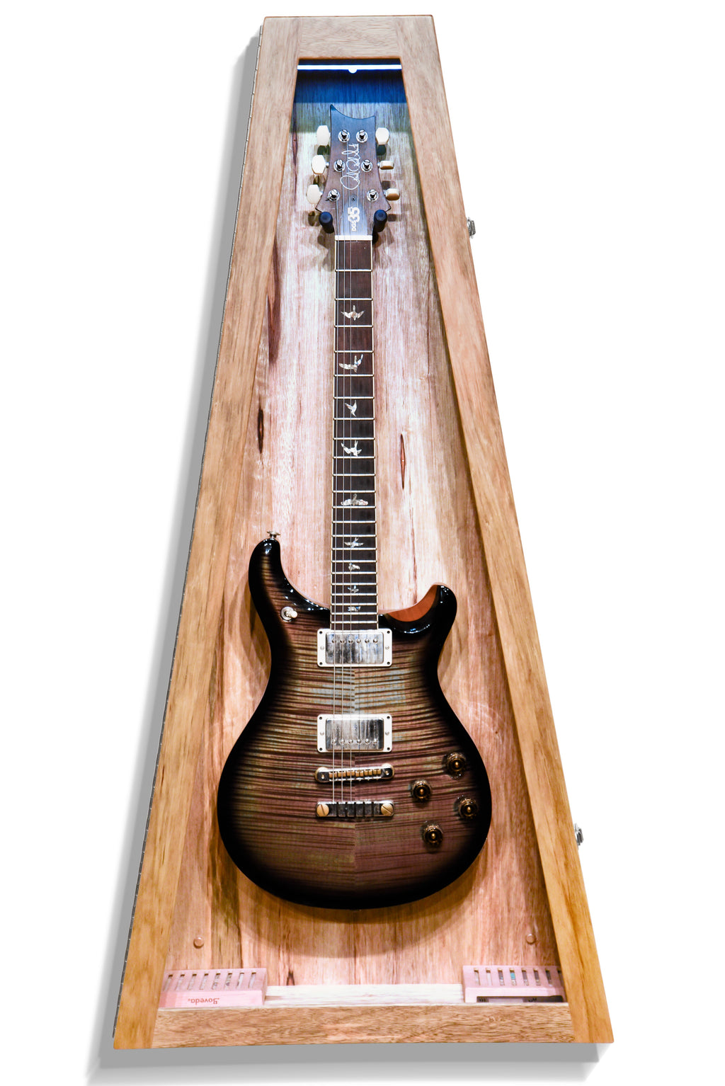 ClimaCase Triangle Humidor - Black Limba Acoustic Remedy Cases