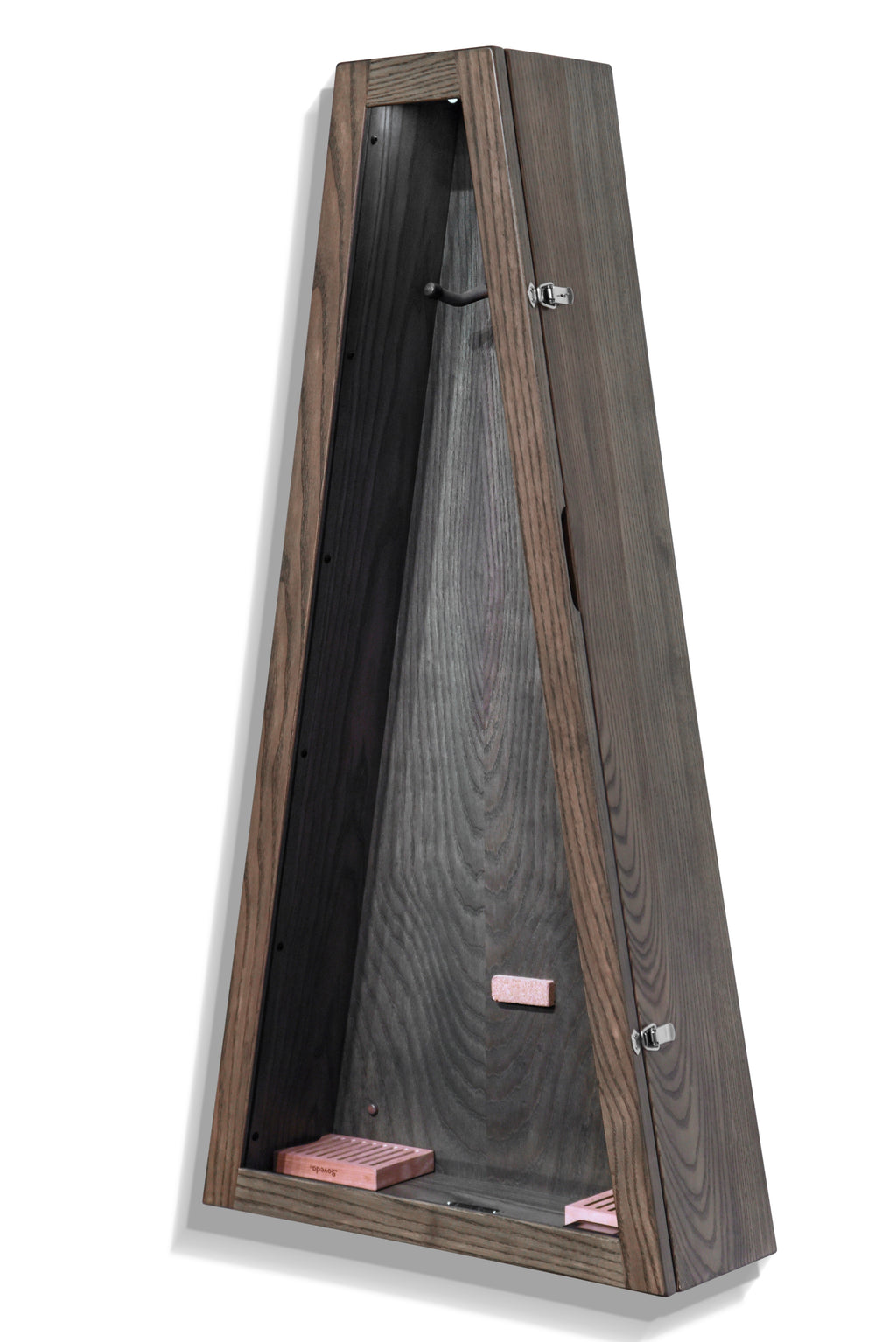 ClimaCase Triangle Humidor - Northern White Ash with Antique Slate Stain Acoustic Remedy Cases