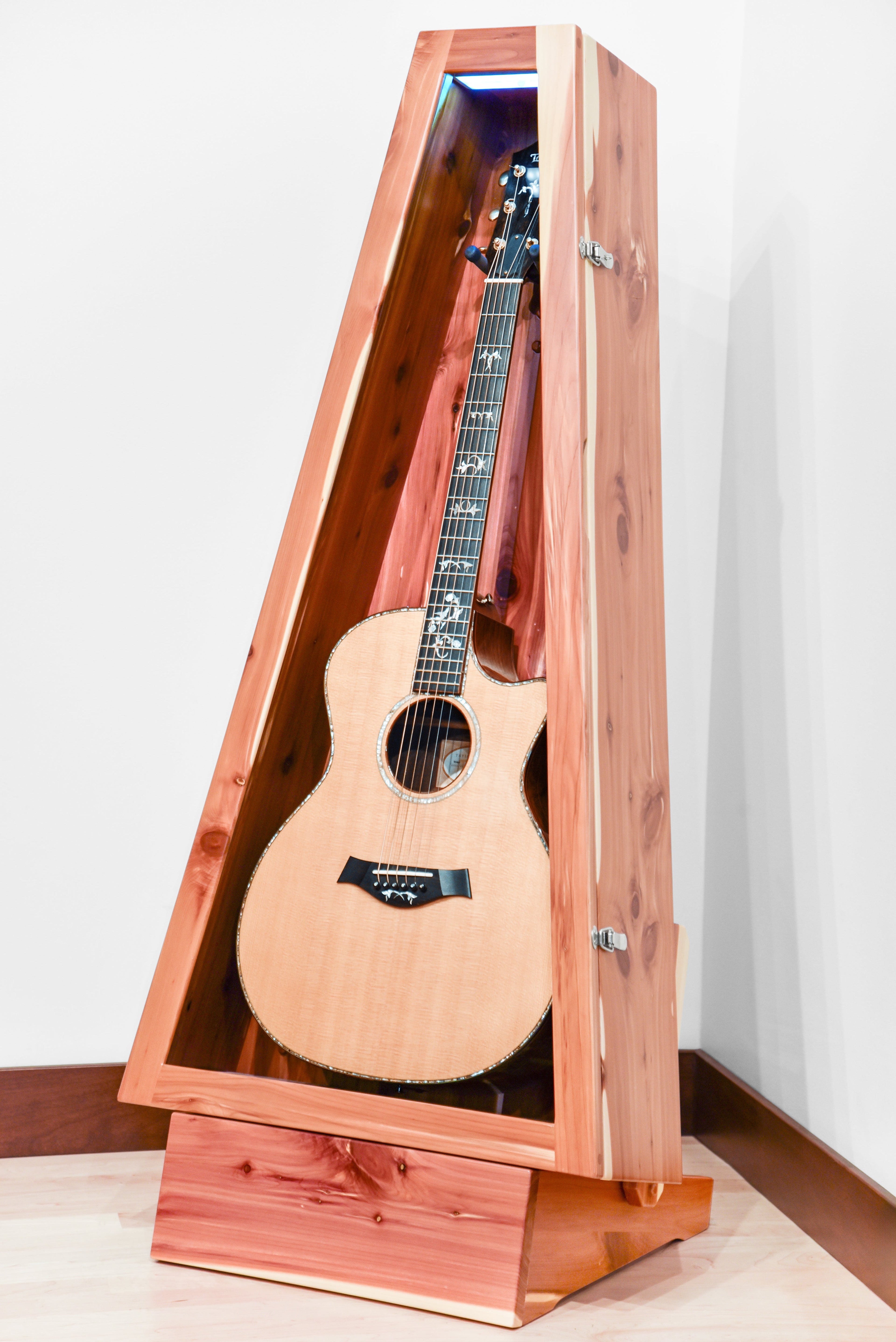 ClimaStand Triangle Humidor with Base - Cedar Acoustic Remedy Cases
