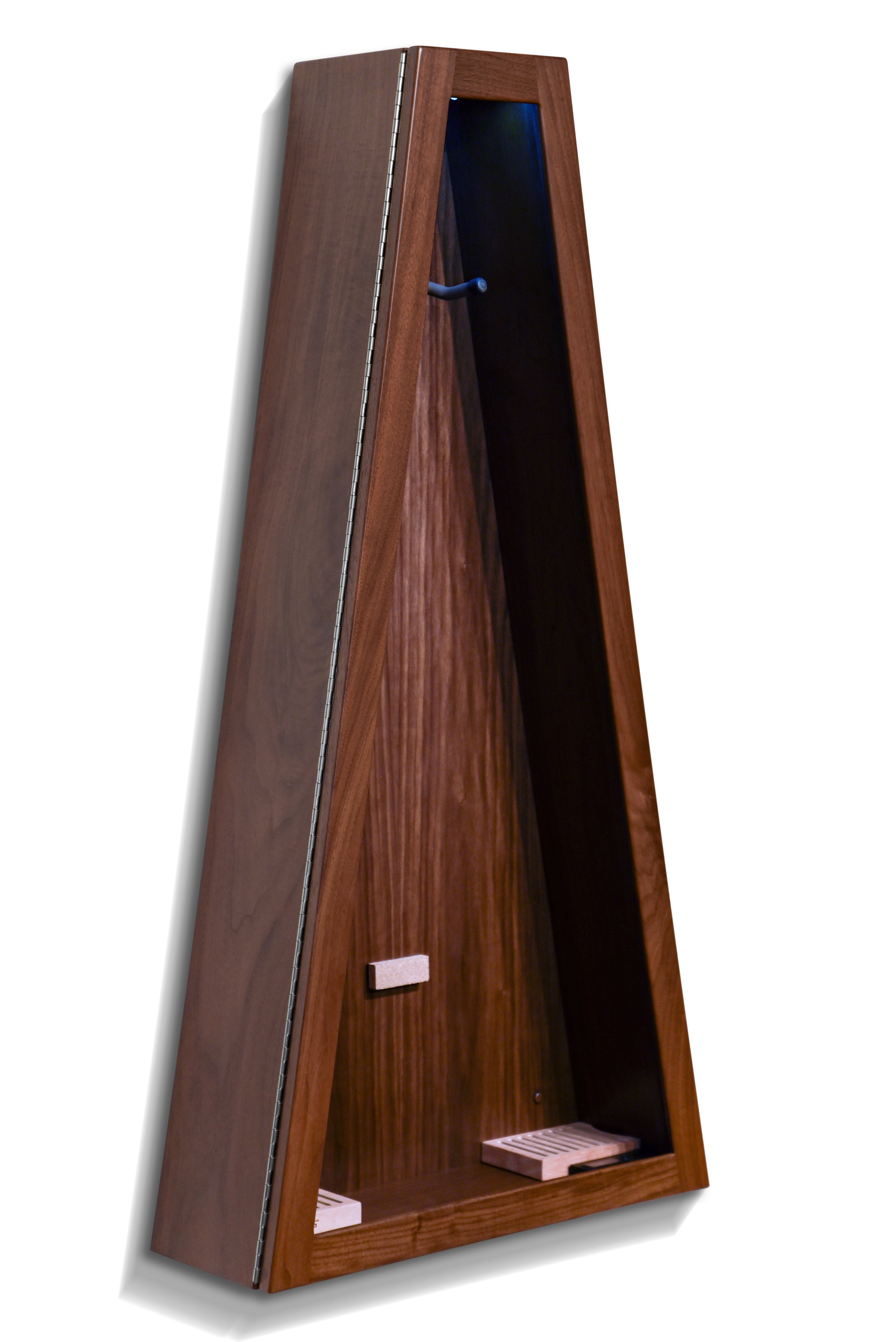 ClimaCase Triangle Humidor - Walnut Acoustic Remedy Cases