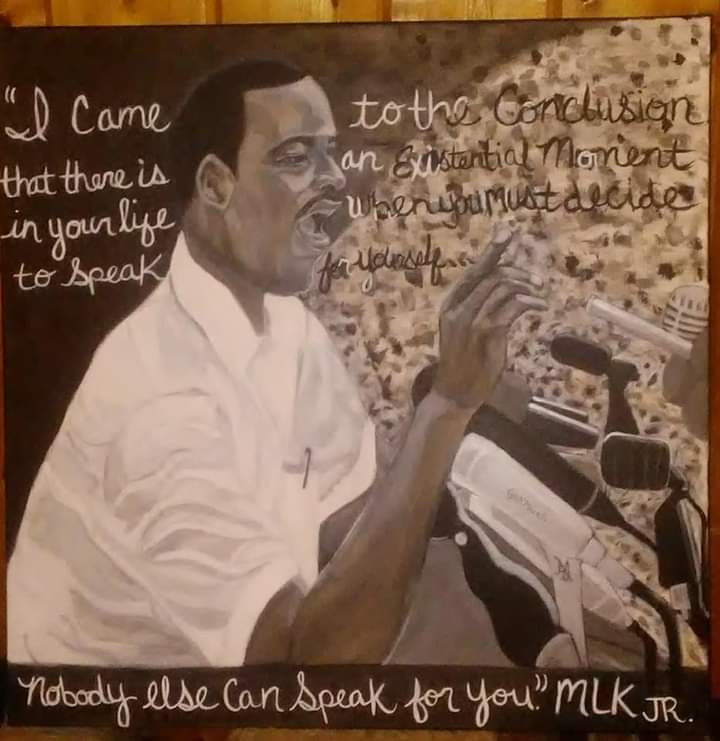 MLK JR. Artwork by A.D.M.