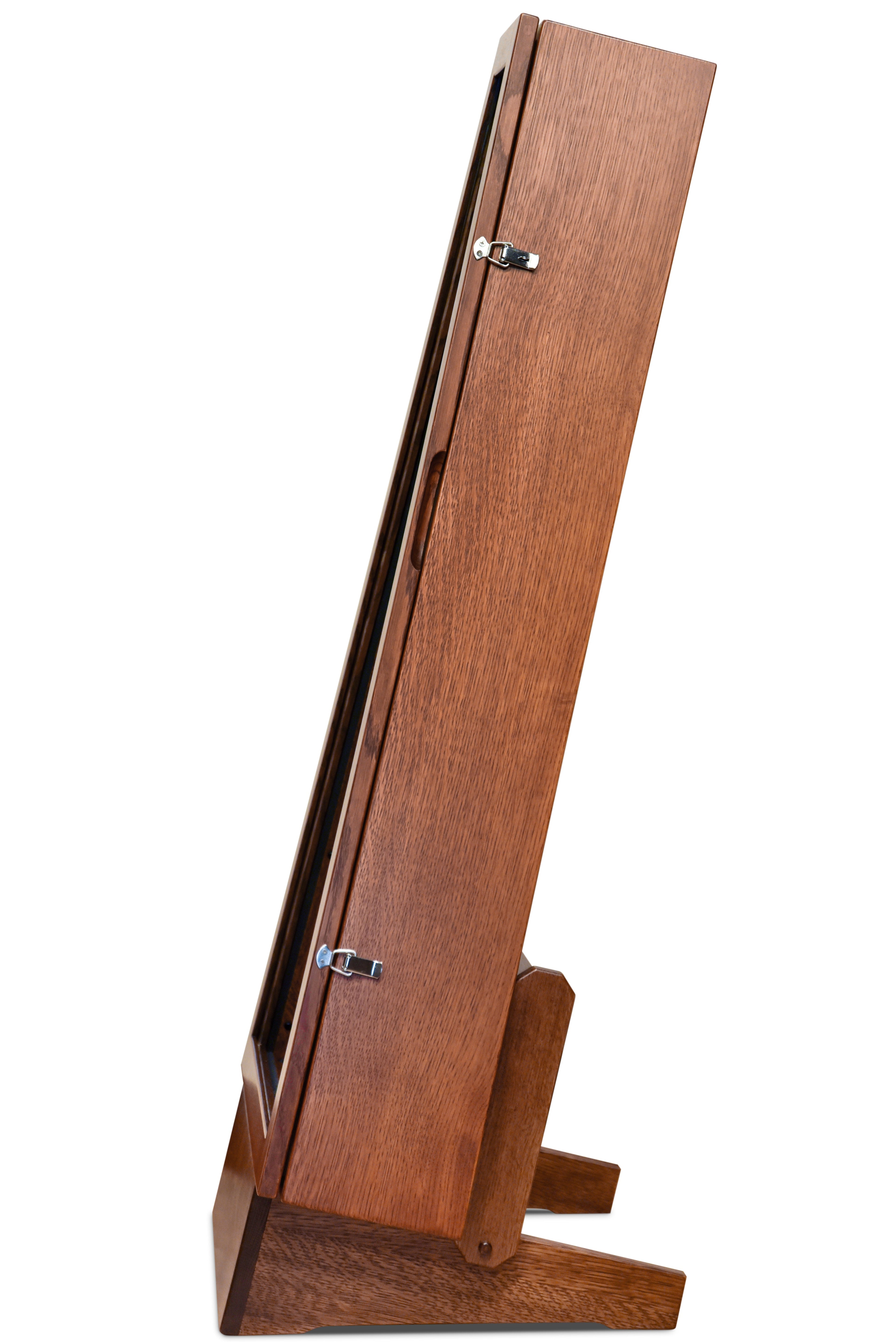 ClimaStand Triangle Humidor with Base - Quartersawn White Oak with Boston Stain Acoustic Remedy Cases