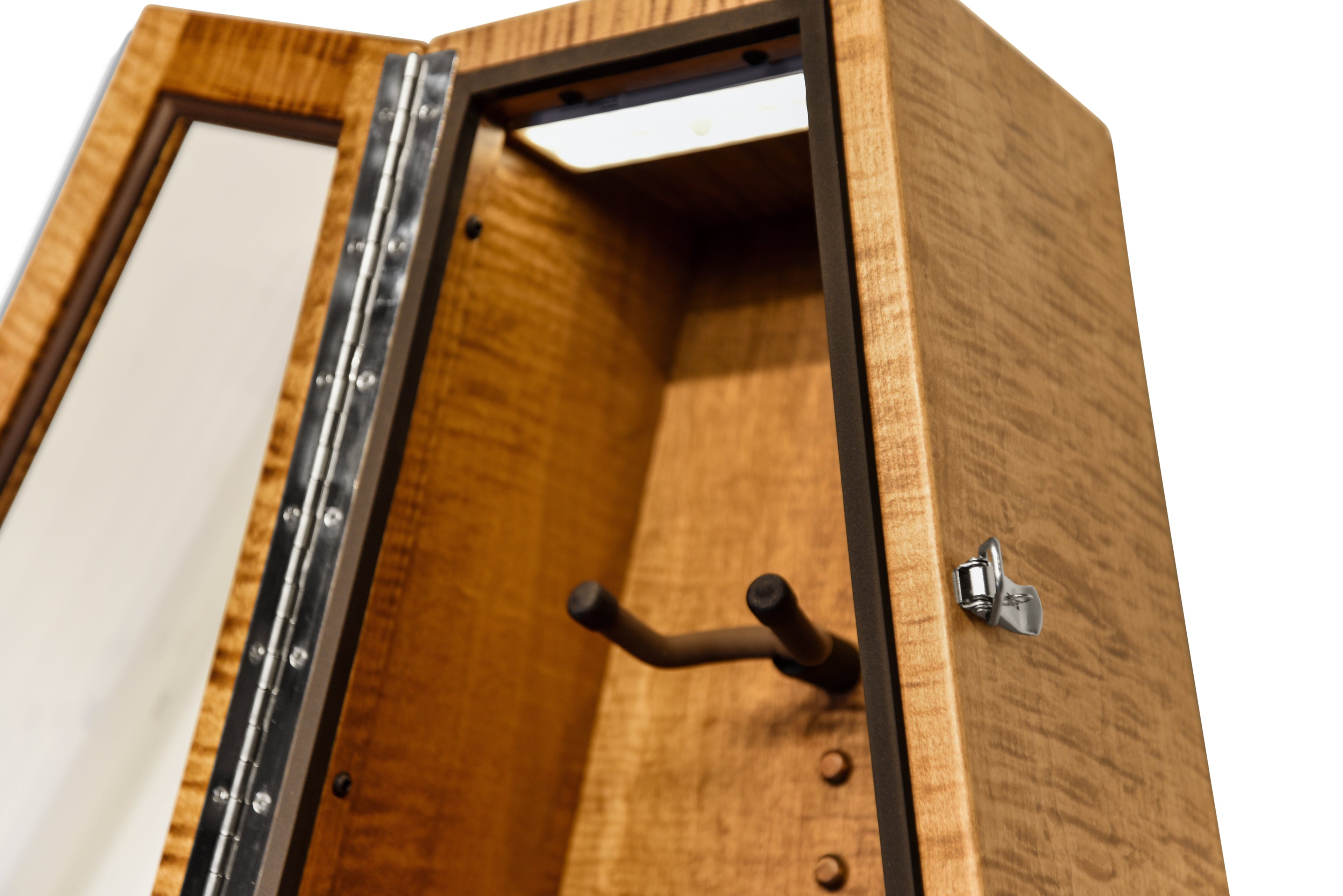 ClimaCase Triangle Humidor - Flamed Maple with Provincial Stain Acoustic Remedy Cases