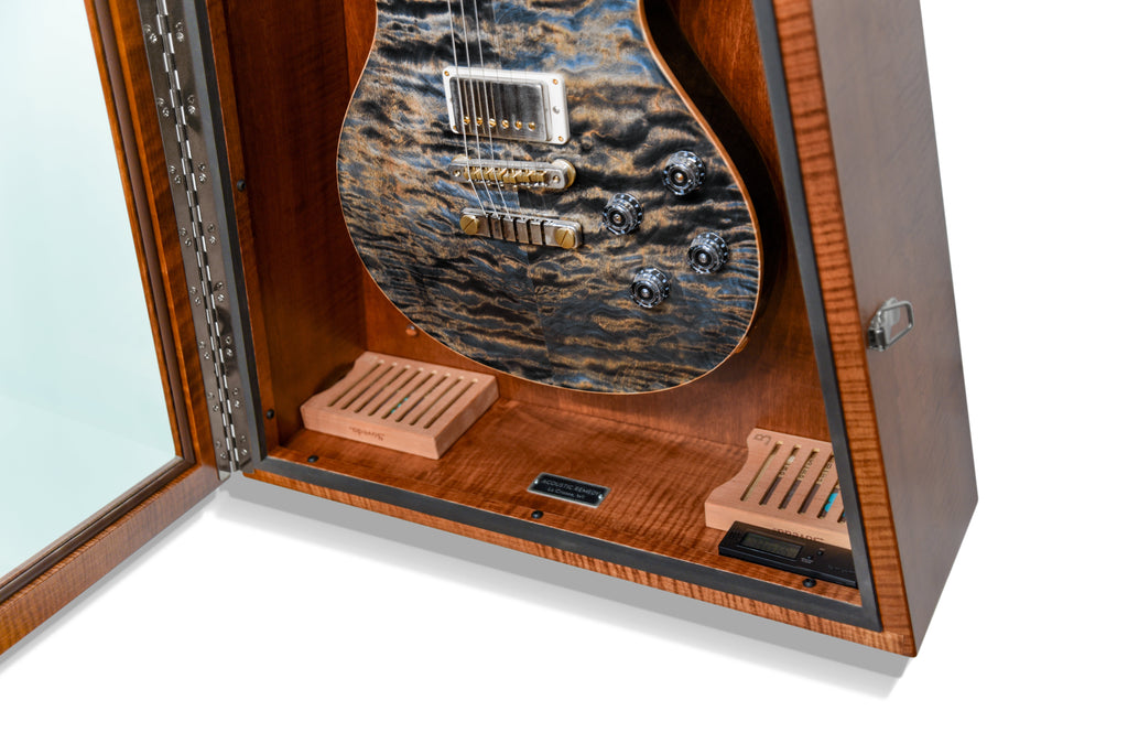 ClimaCase Triangle Humidor - Flamed Maple with Boston Stain Acoustic Remedy Cases