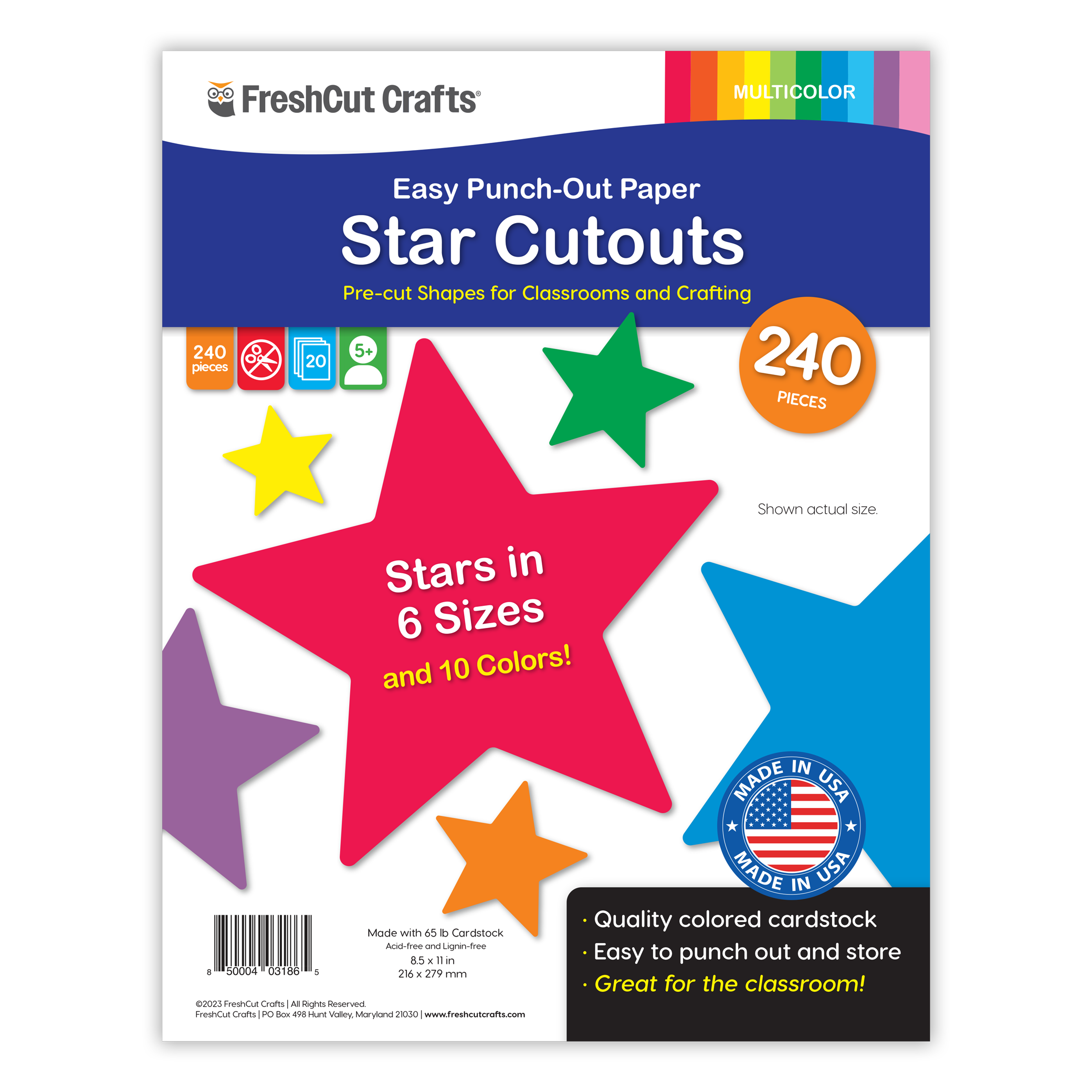 Star Cutouts FreshCut Crafts