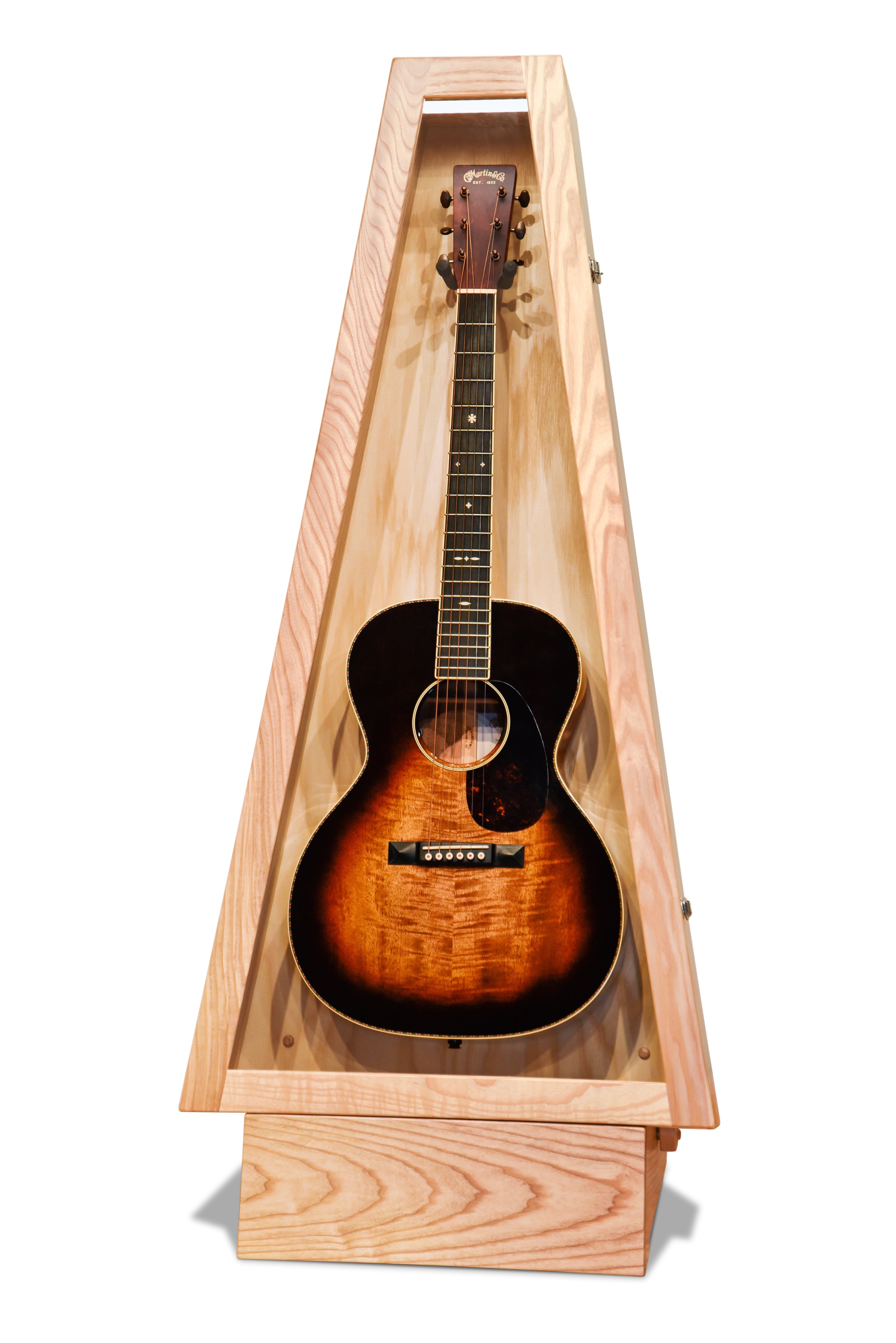 ClimaStand Triangle Humidor with Base - Northern White Ash Acoustic Remedy Cases