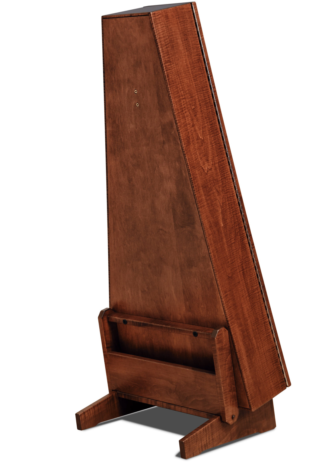 ClimaStand Triangle Humidor with Base - Flame maple with Acres Stain Acoustic Remedy Cases