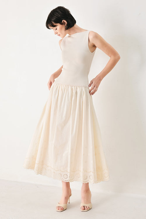 DAYDREAM THREAD MIDI DRESS Flying Tomato