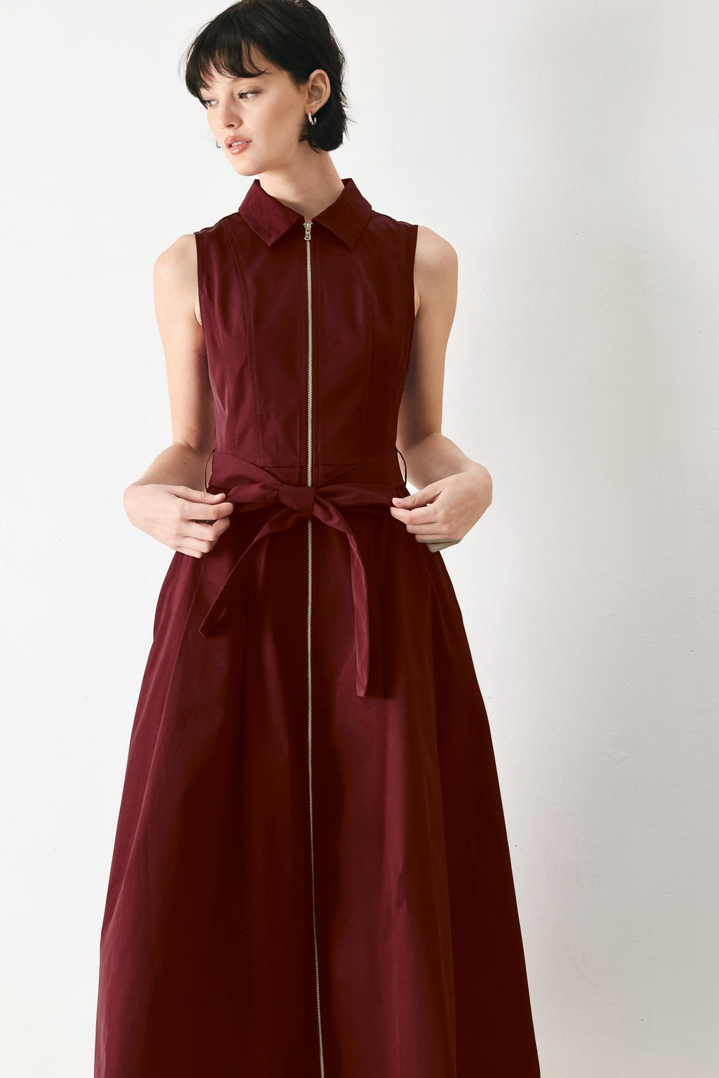 TIMELESS MOOD WOVEN MIDI DRESS Flying Tomato