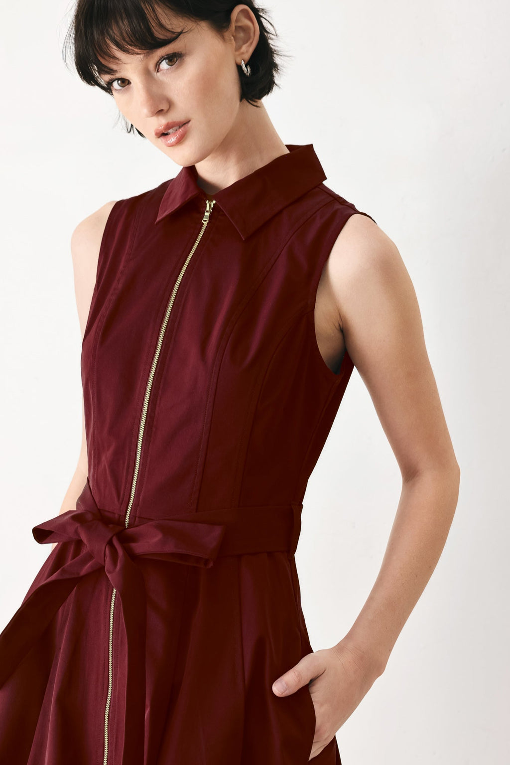 TIMELESS MOOD WOVEN MIDI DRESS Flying Tomato