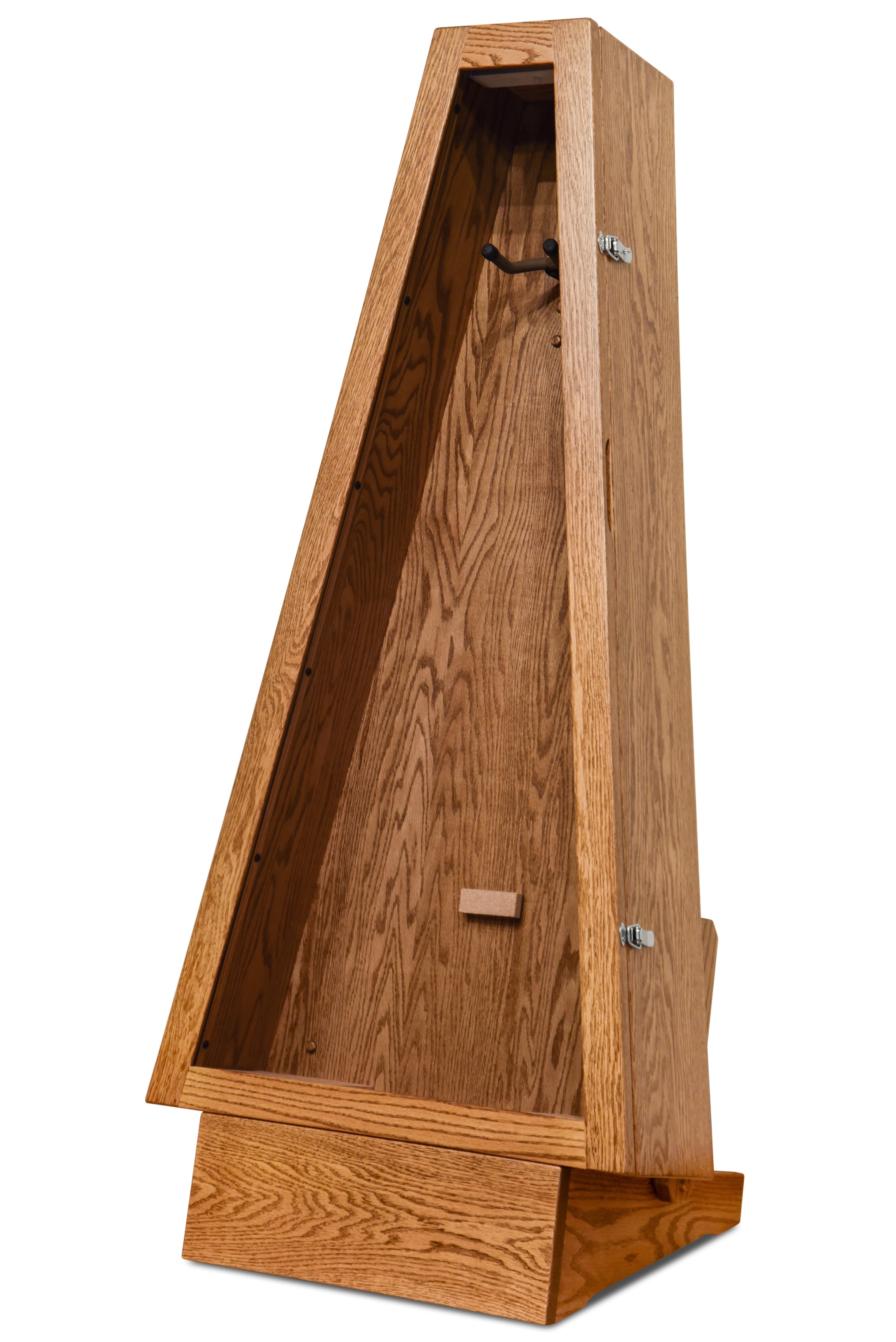ClimaStand Triangle Humidor with Base - Red Oak with Golden Oak Stain Acoustic Remedy Cases