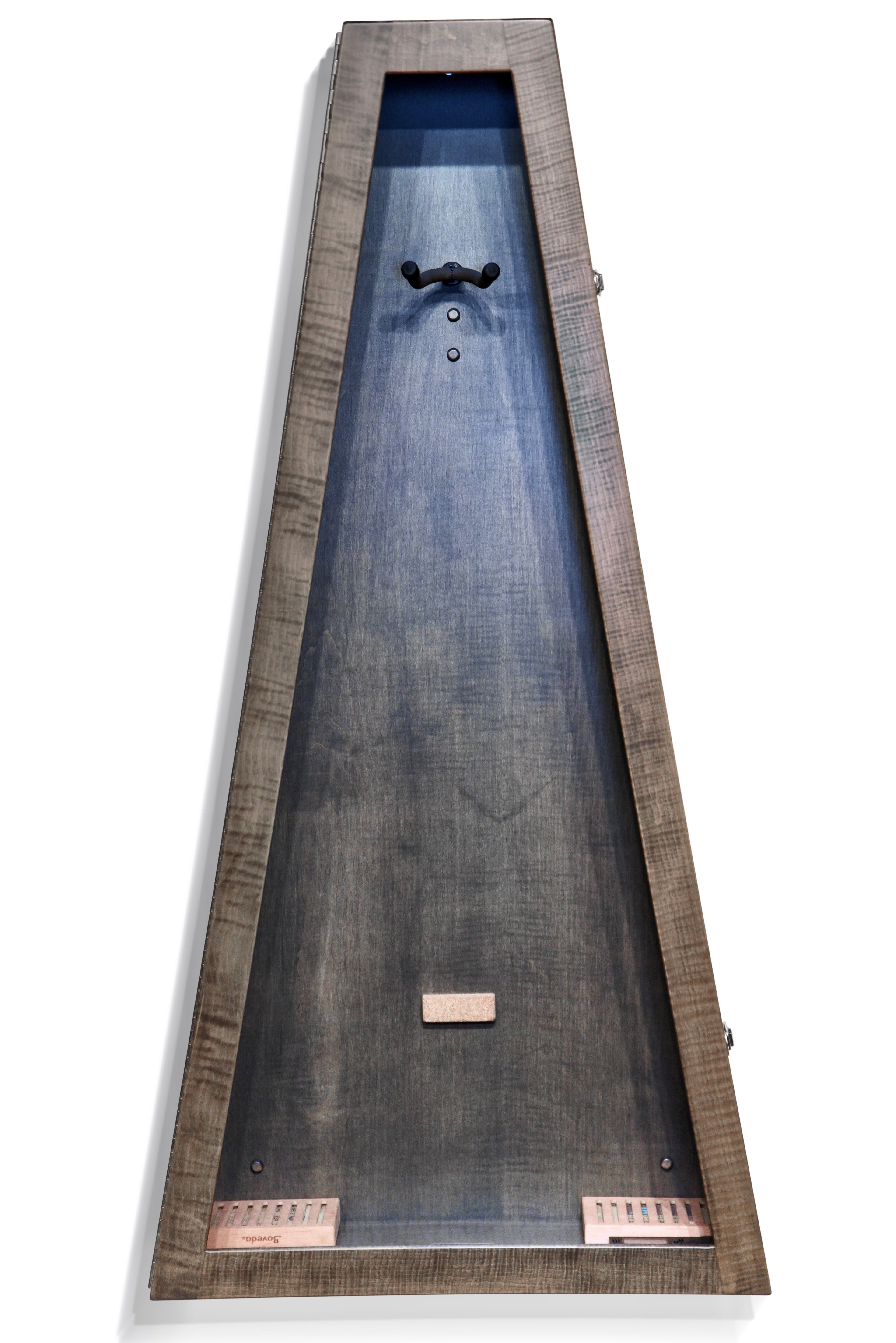 ClimaCase Triangle Humidor - Flamed Maple with Antique Slate Stain Acoustic Remedy Cases