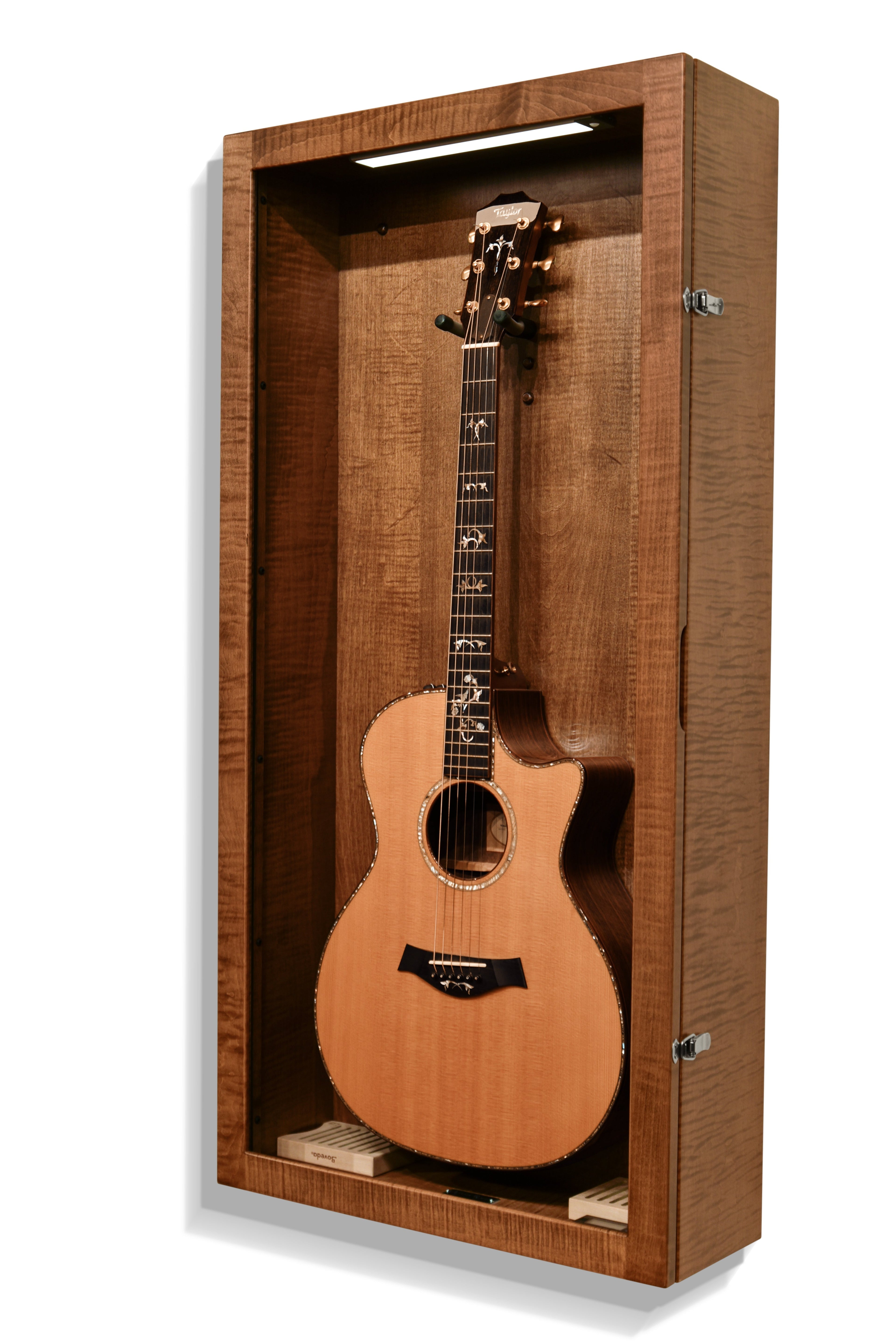 ClimaCase Rectangle Humidor - Flamed Maple with Boston Stain Acoustic Remedy Cases