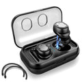 Wireless 5.0 Earbuds - IPX4, Touch Control, Stereo, Noise Cancelling, 32.8ft Range, Mic, 500mAh Charging Dock Best Product Finds