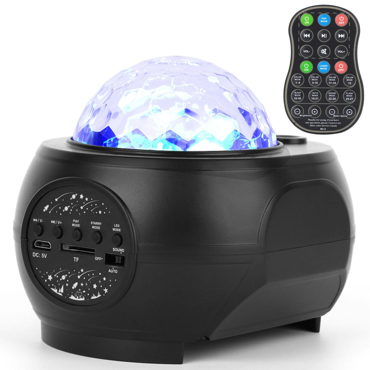 Galaxy Star Projector LED Lamp: USB Ocean Wave Star Light with Remote, Wireless Music Speaker - for Ceiling Bedroom. Best Product Finds