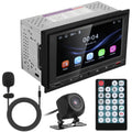 7In Universal Wireless Car MP5 Player 1080P Video Player Stereo Audio FM Radio Aux/USB Input with Rear View Camera Remote Control Best Product Finds