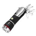 8 In 1 Multi Tool Hammer Zoomable LED Flashlight Emergency Auto Escape Tool w/ Glass Breaker Seatbelt Cutter Scissors Screwdriver Opener Best Product Finds
