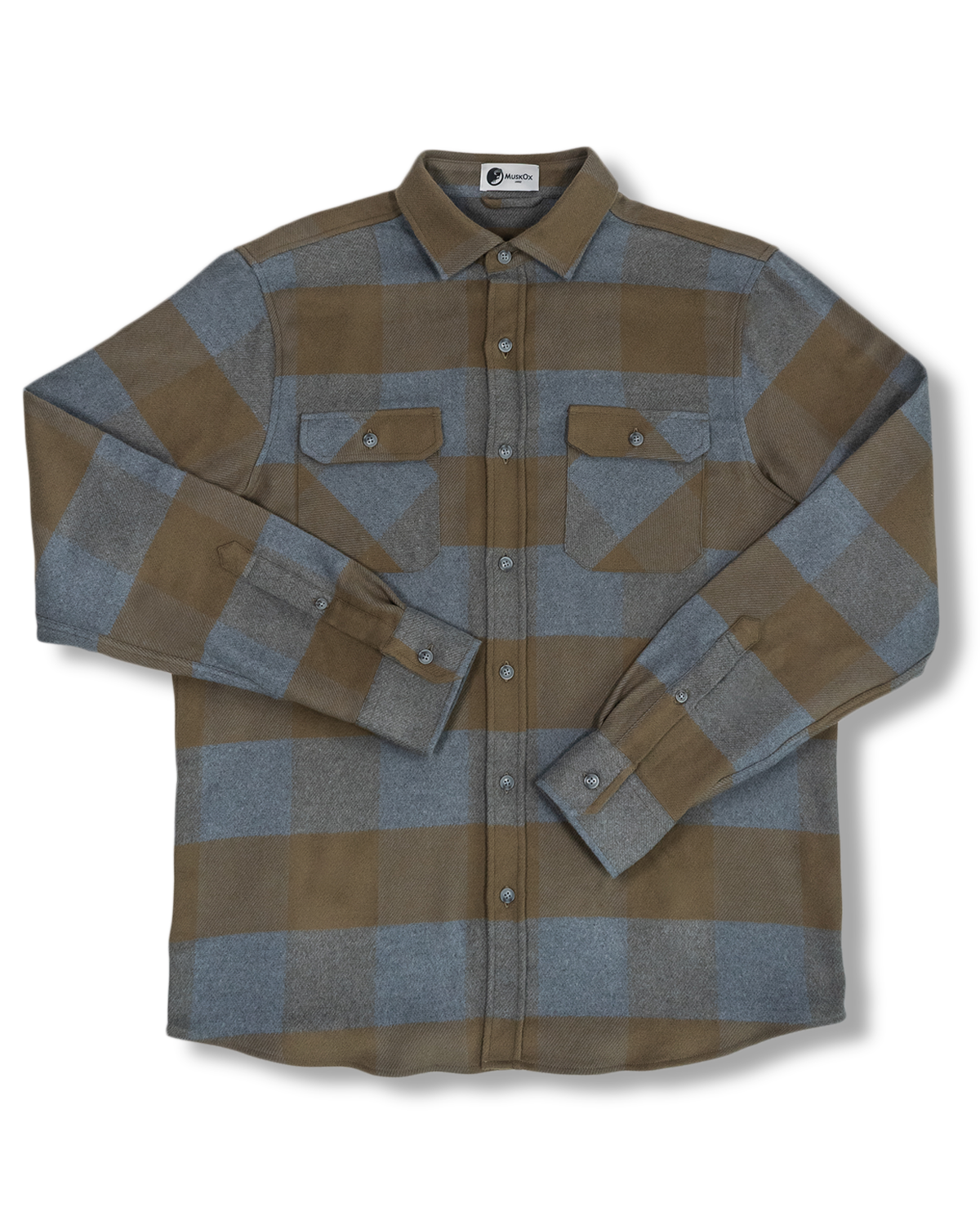 Field Grand Flannel, Caper Green MuskOx Flannels