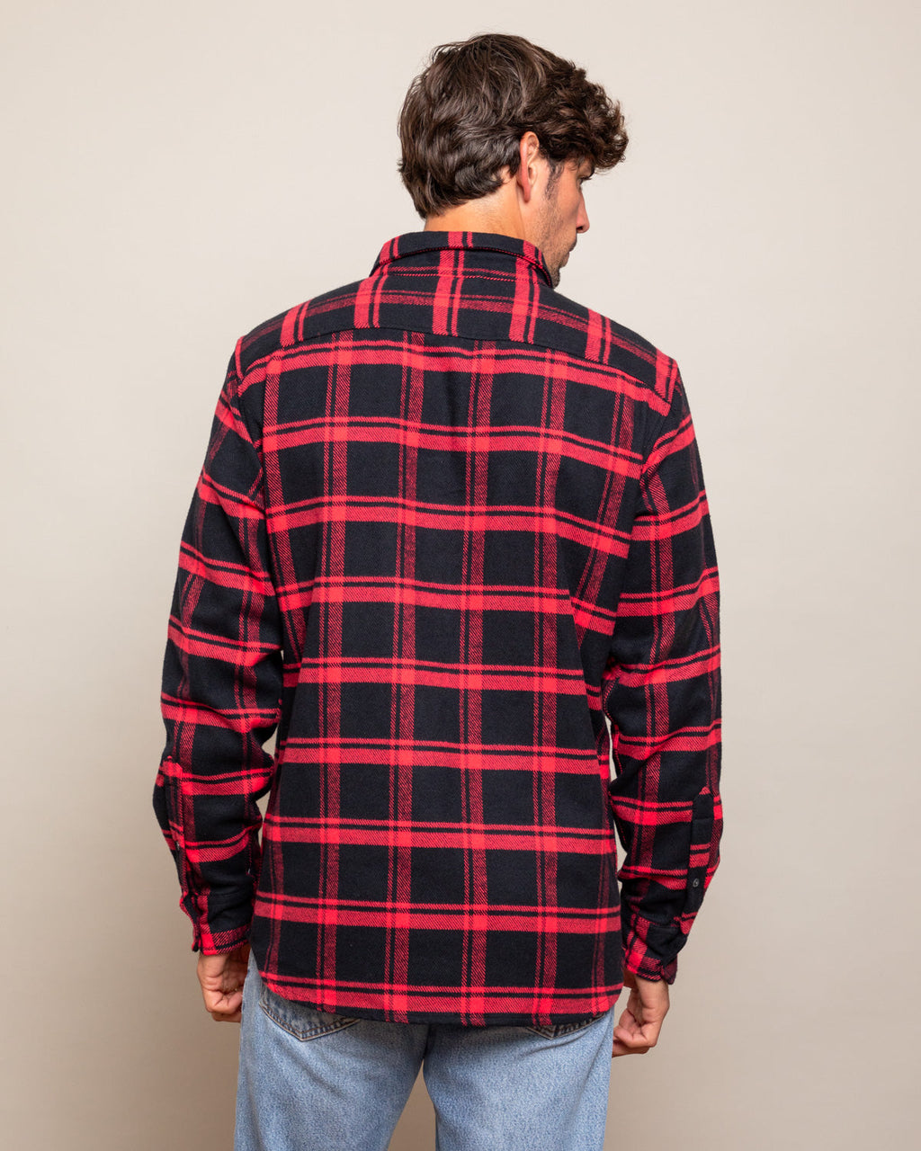 Field Grand Flannel, Huntsman Plaid in Black MuskOx Flannels