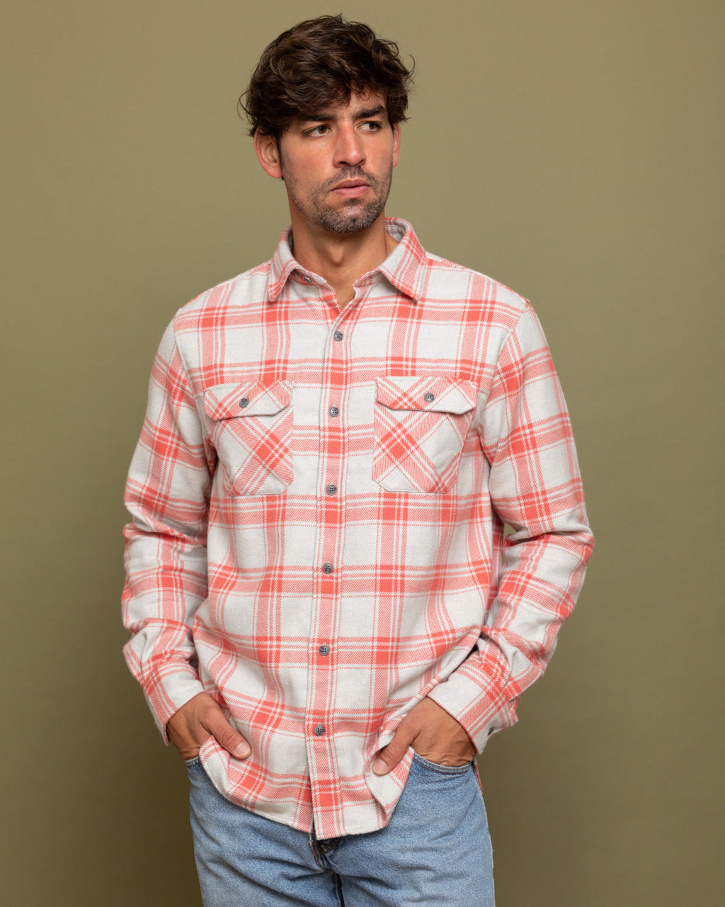 Field Grand Flannel, Oatmeal MuskOx Flannels