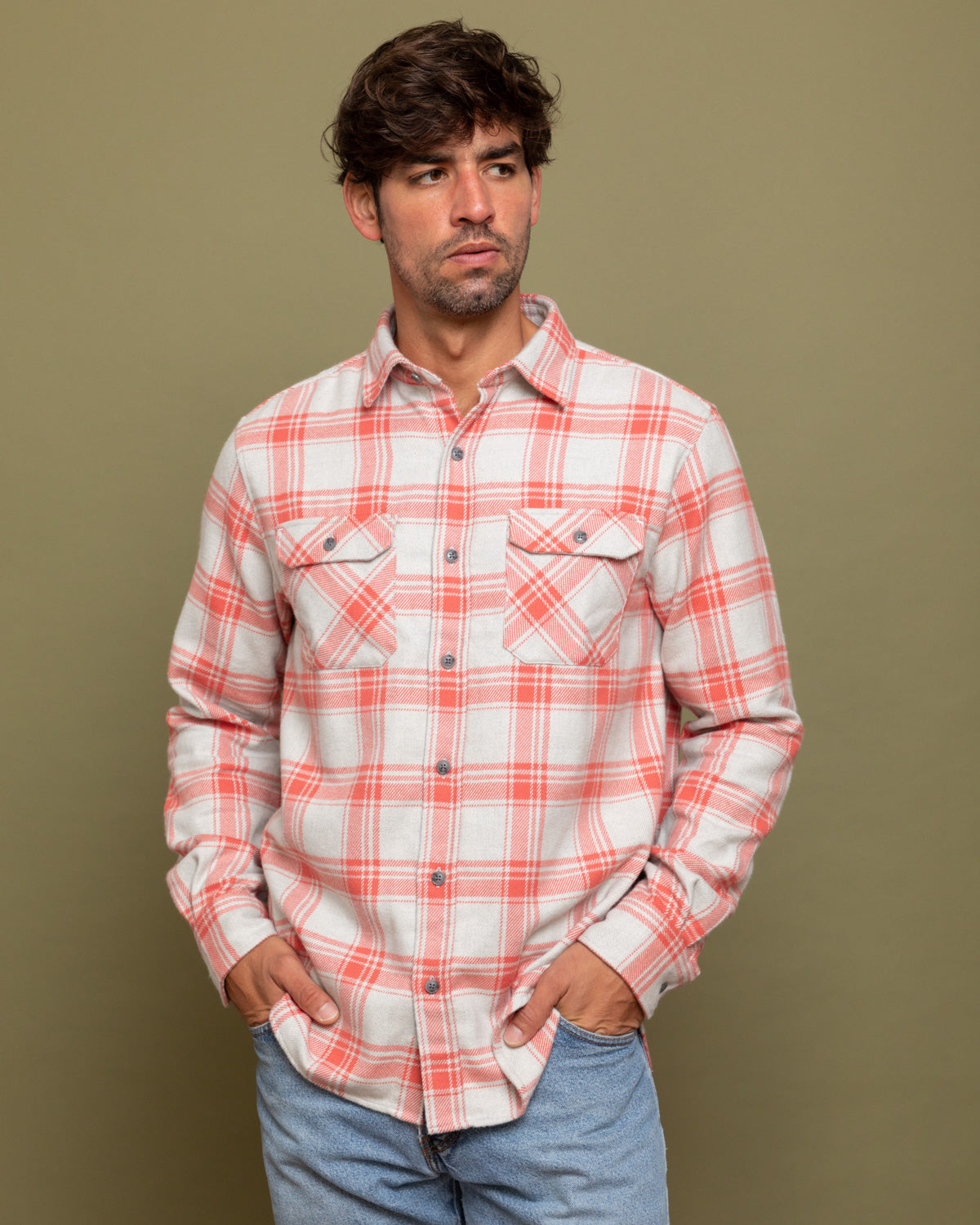 Field Grand Flannel, Oatmeal MuskOx Flannels