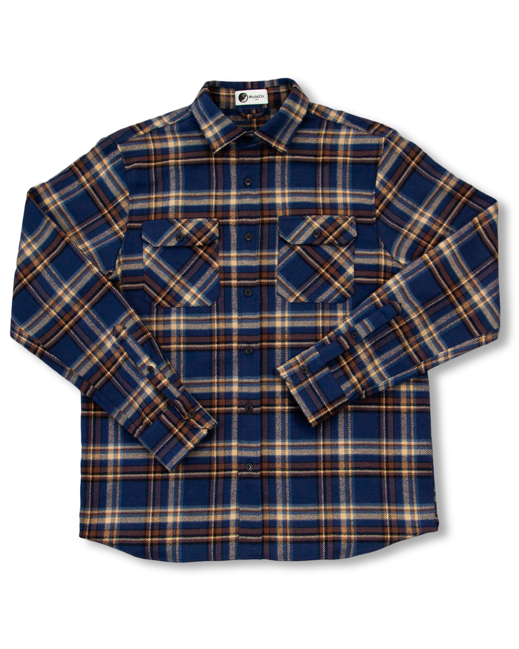 Field Grand Flannel, Pecan Plaid MuskOx Flannels