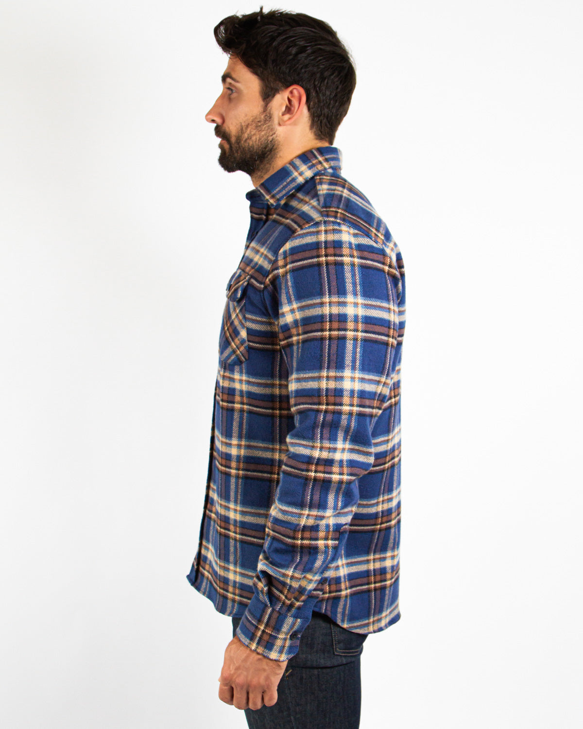 Field Grand Flannel, Pecan Plaid MuskOx Flannels