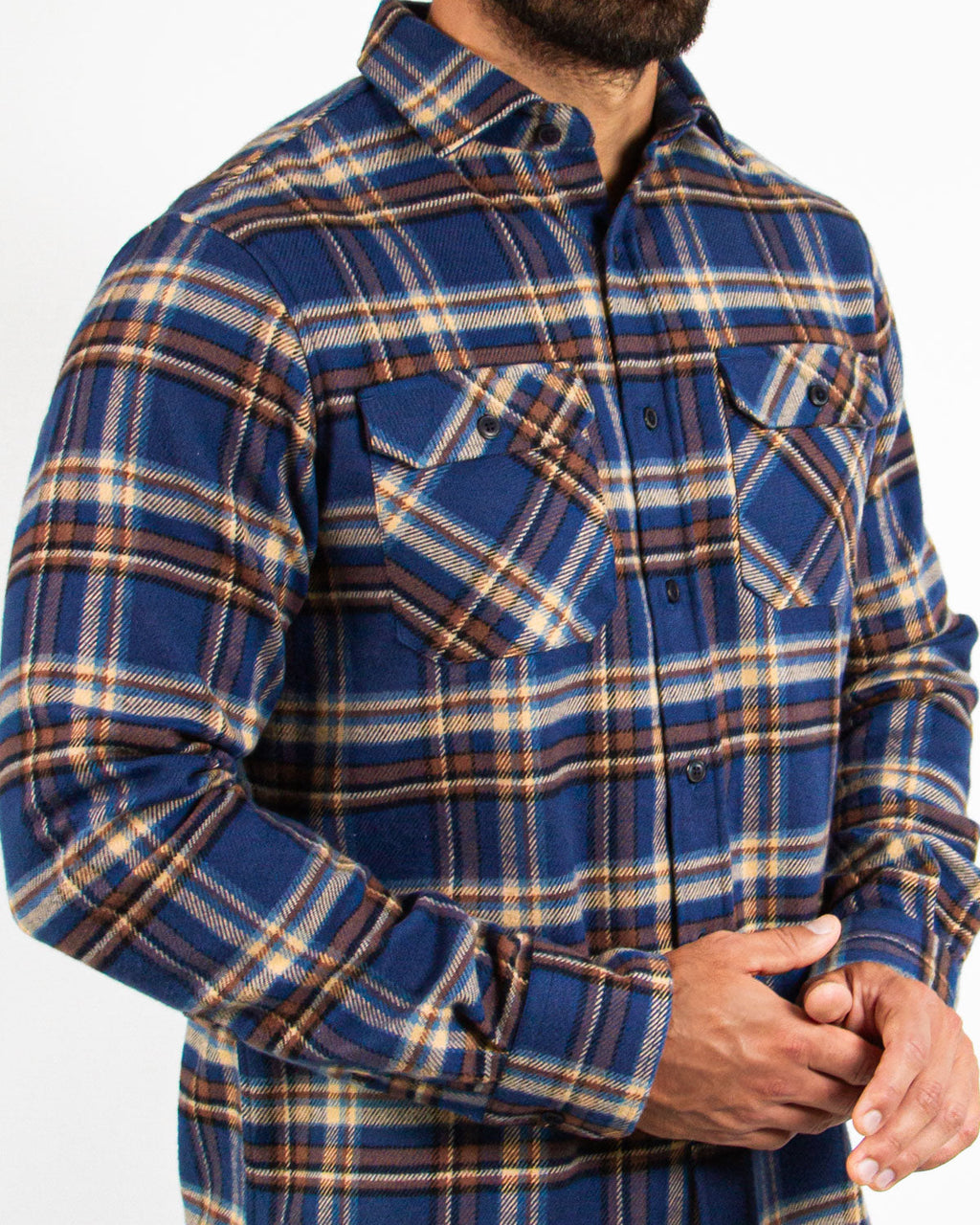 Field Grand Flannel, Pecan Plaid MuskOx Flannels