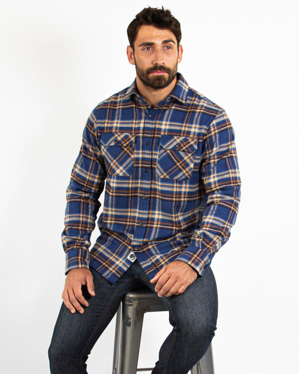 Field Grand Flannel, Pecan Plaid MuskOx Flannels