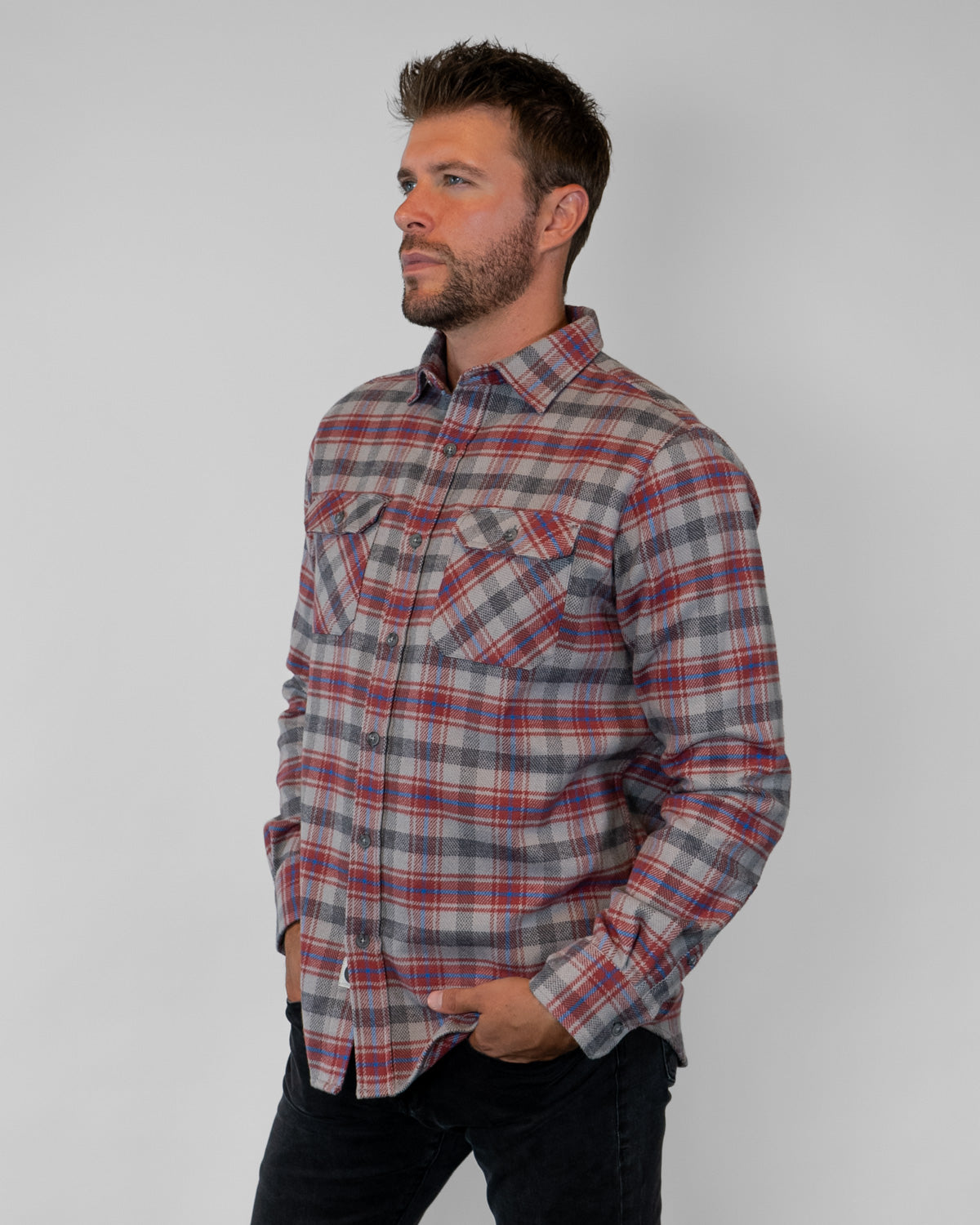 Field Grand Flannel, Sedona Red MuskOx Flannels