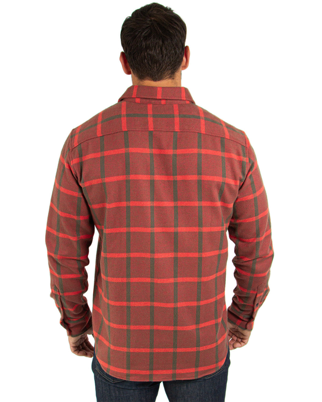 Field Grand Flannel, Brick Windowpane MuskOx Flannels