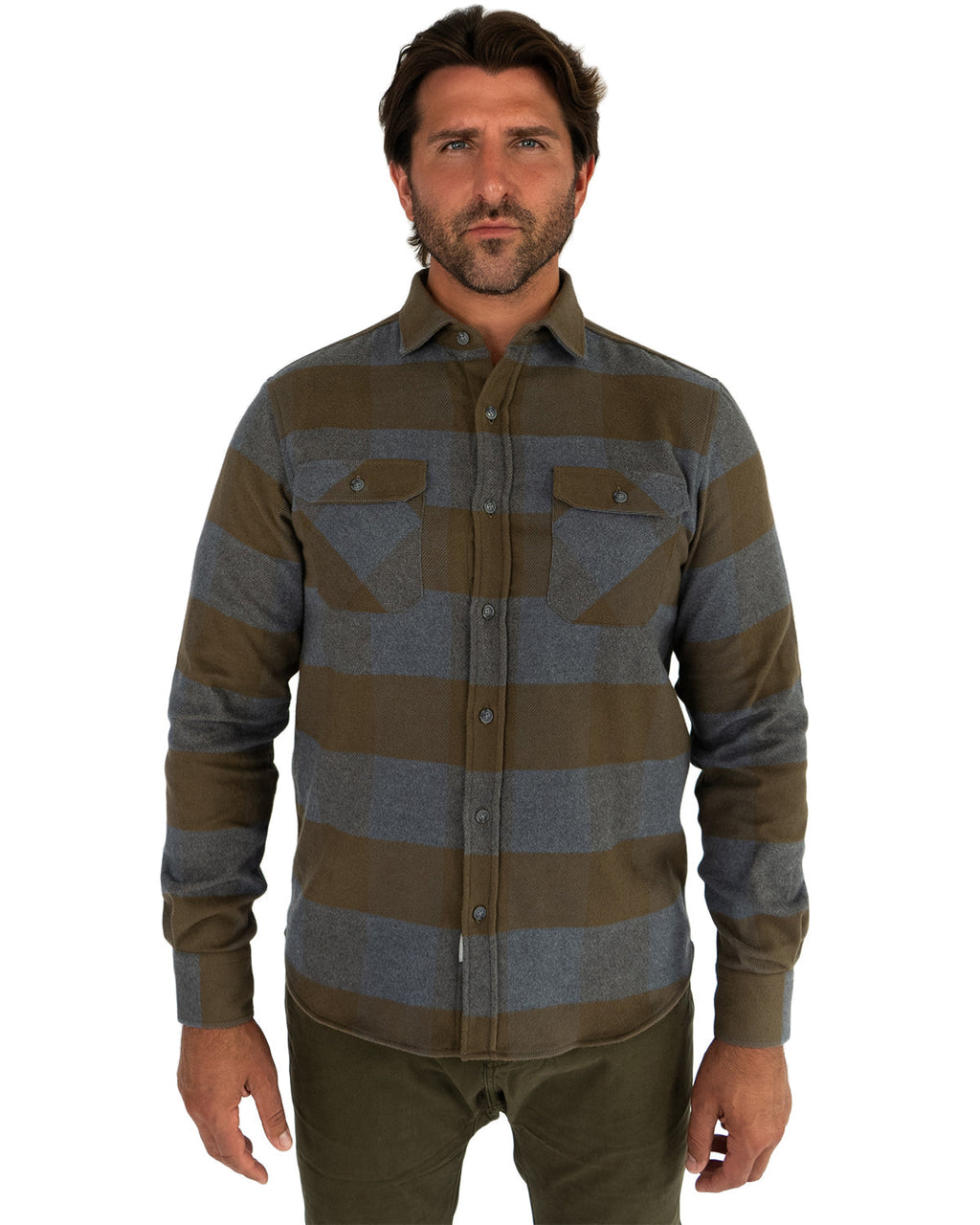 Field Grand Flannel, Caper Green MuskOx Flannels