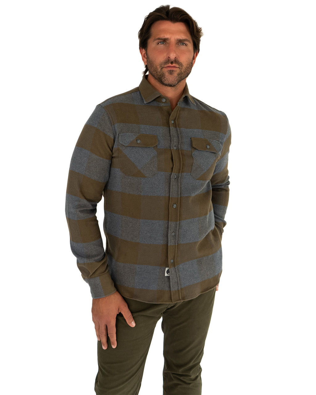 Field Grand Flannel, Caper Green MuskOx Flannels