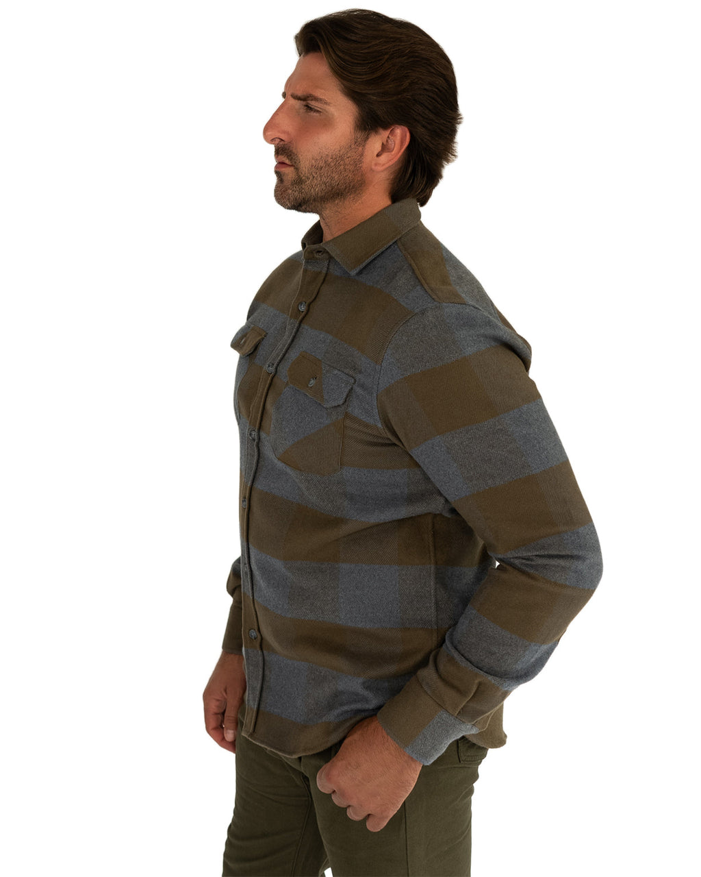 Field Grand Flannel, Caper Green MuskOx Flannels