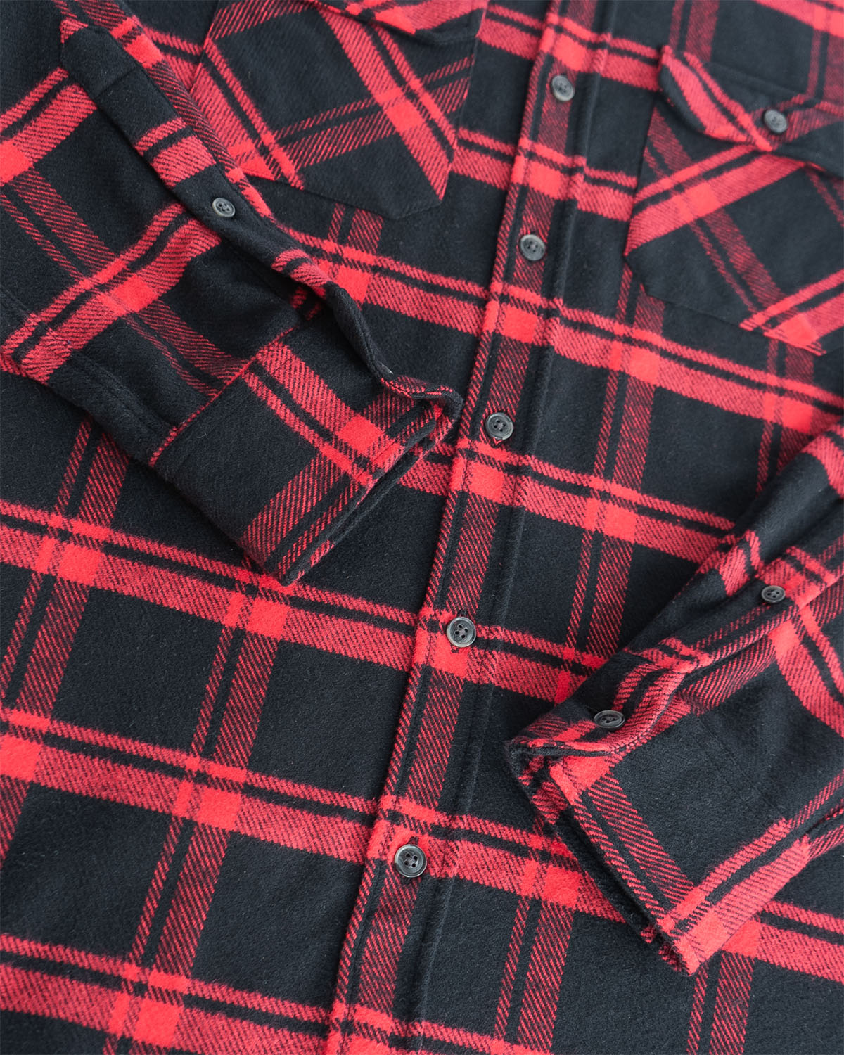 Field Grand Flannel, Huntsman Plaid in Black MuskOx Flannels