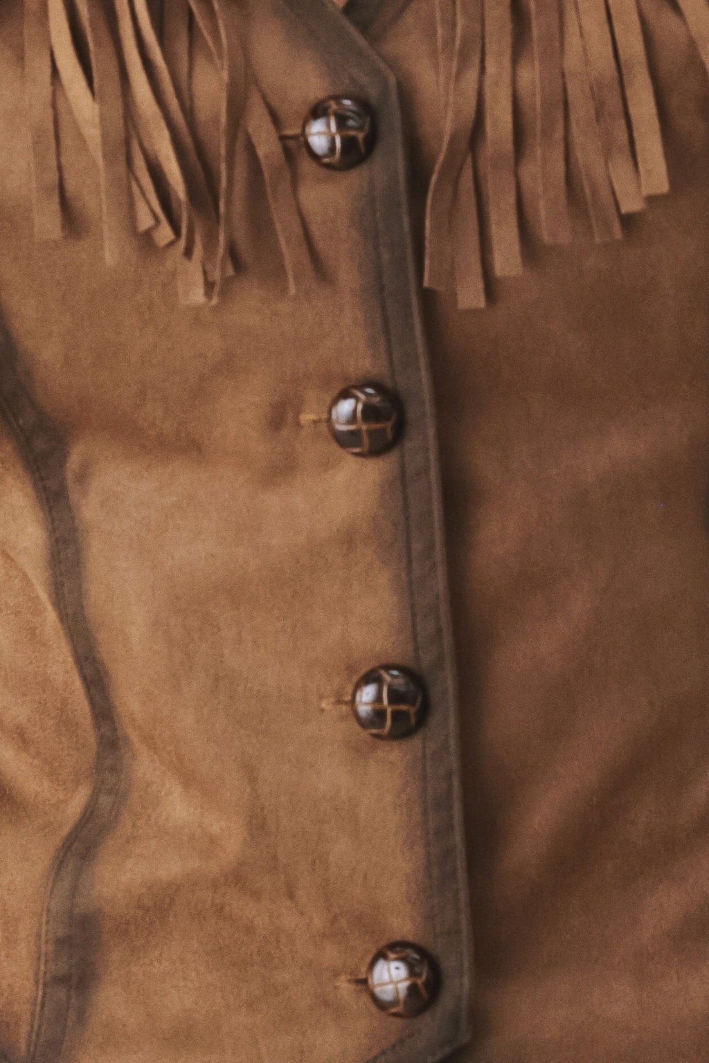 NASHVILLE SIDE FAUX SUEDE VEST Flying Tomato