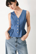 CASUAL ROMANCE WOVEN VEST Flying Tomato