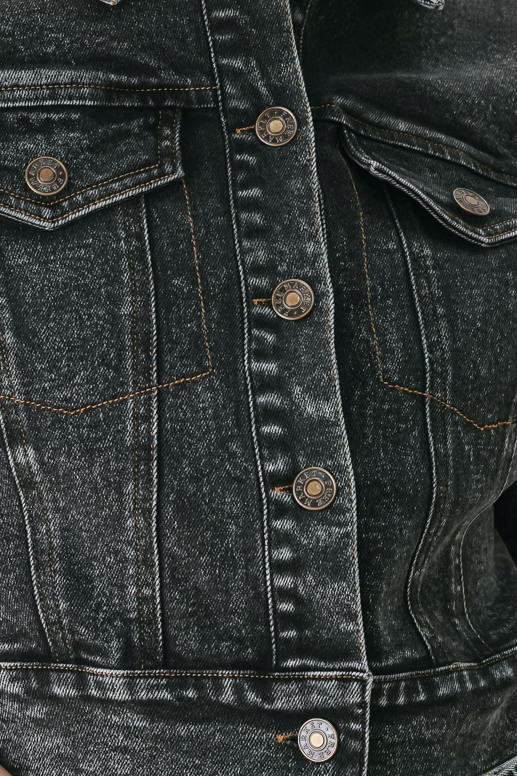 SHADOW STITCH ROMANCE DENIM CROP JACKET Flying Tomato
