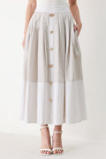 COASTAL LIGHT WOVEN MIDI SKIRT Flying Tomato