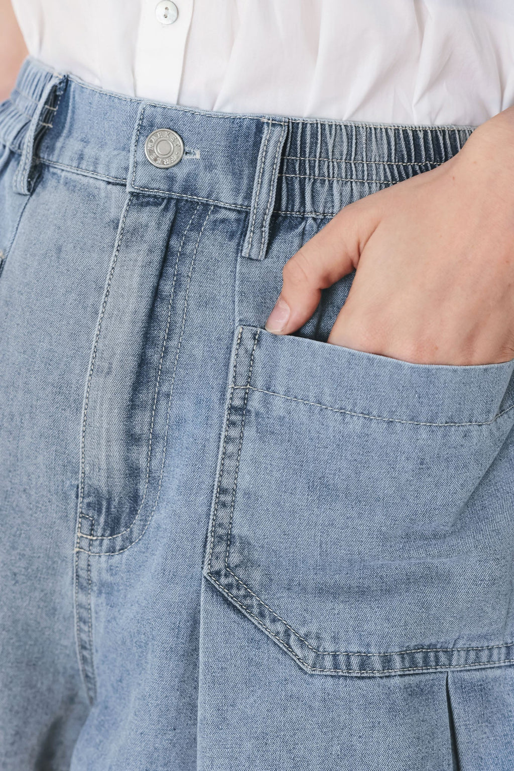 GIRL NEXT DOOR DENIM SHORT Flying Tomato
