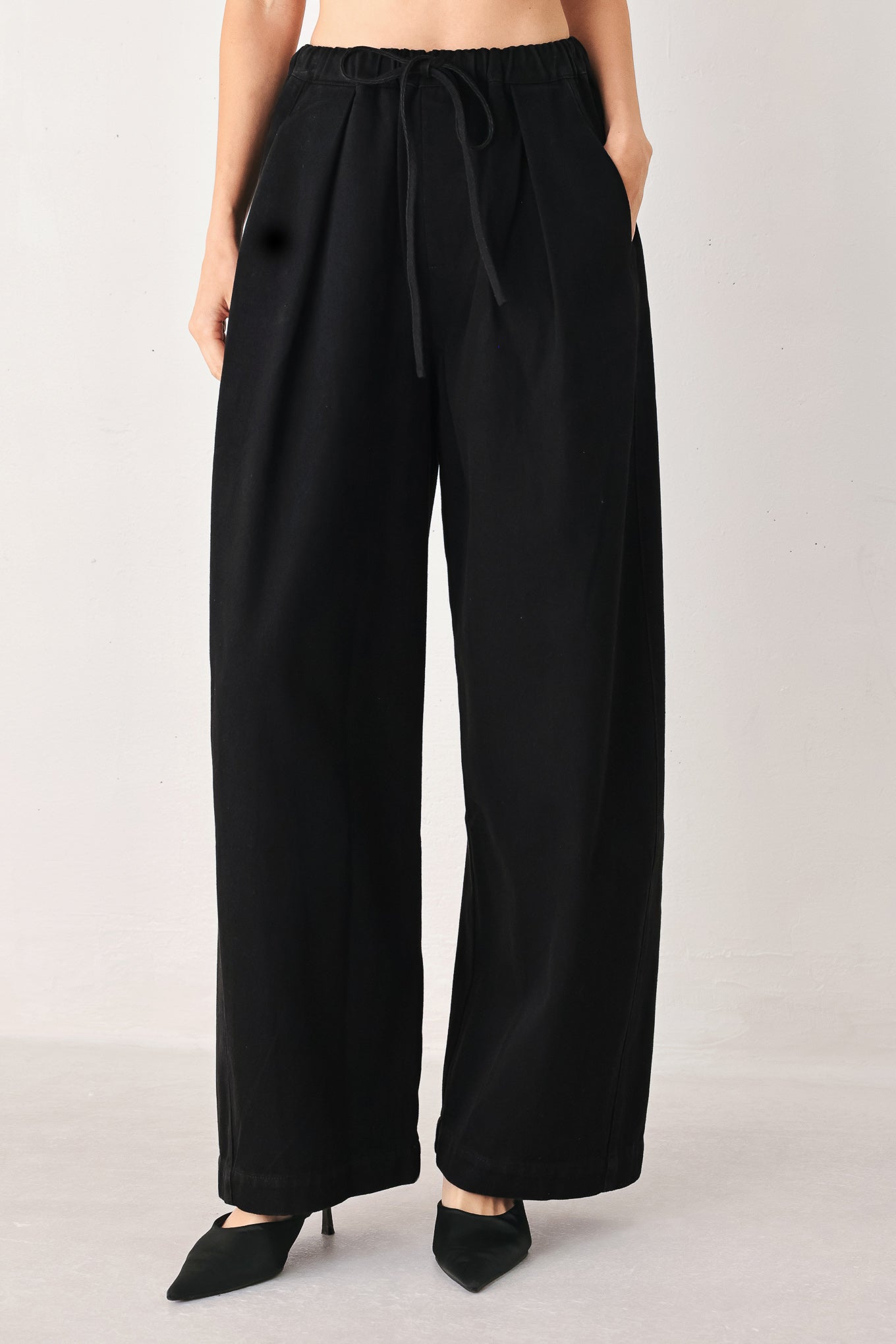 NIGHTSHADE FLOWY DRAWSTRING WOVEN PANTS Flying Tomato